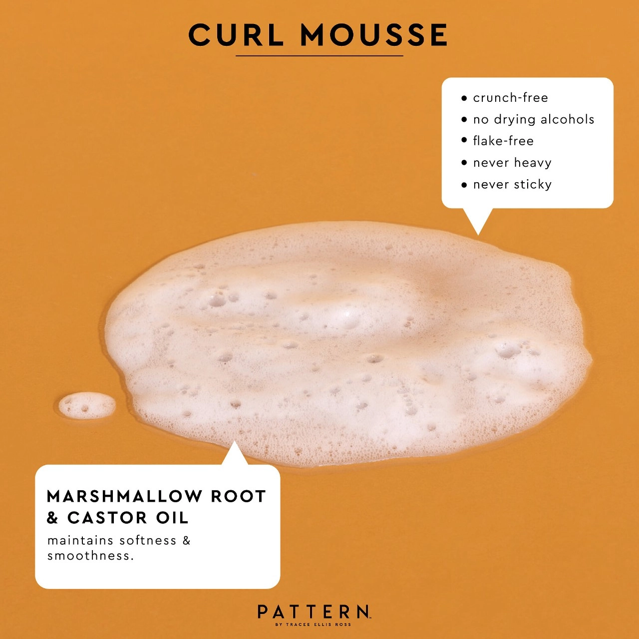 PATTERN by Tracee Ellis Ross Curl Mousse 8 oz / 236.6 mL Coily Hair Curly Hair Without Formaldehydes Wavy Hair Without Parabens Without Sulfates SLS & SLES - Image 4