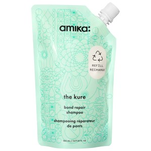 amika The Kure Bond Repair Shampoo for Damaged Hair 16.9 oz / 500 mL Vegan Bond Building