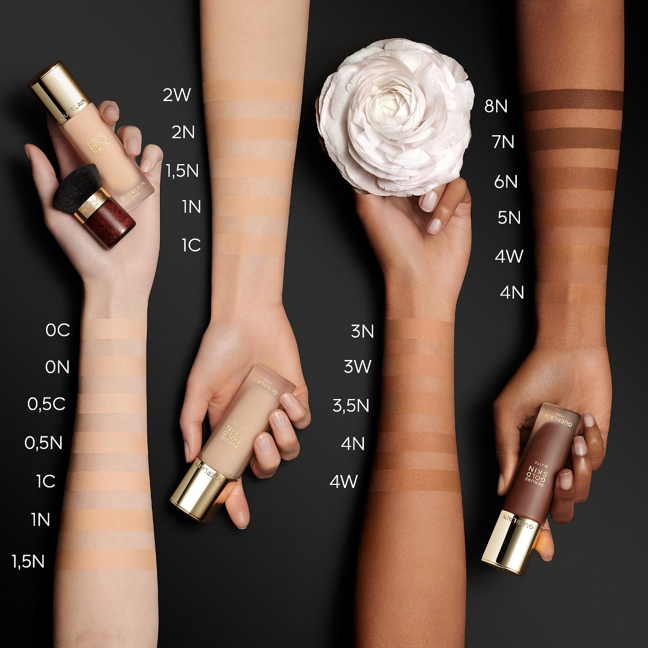 GUERLAIN Parure Gold Radiant Matte Skin Perfecting Longwear Foundation 1.5N - Light Skin with Neutral Beige Undertones - Image 4