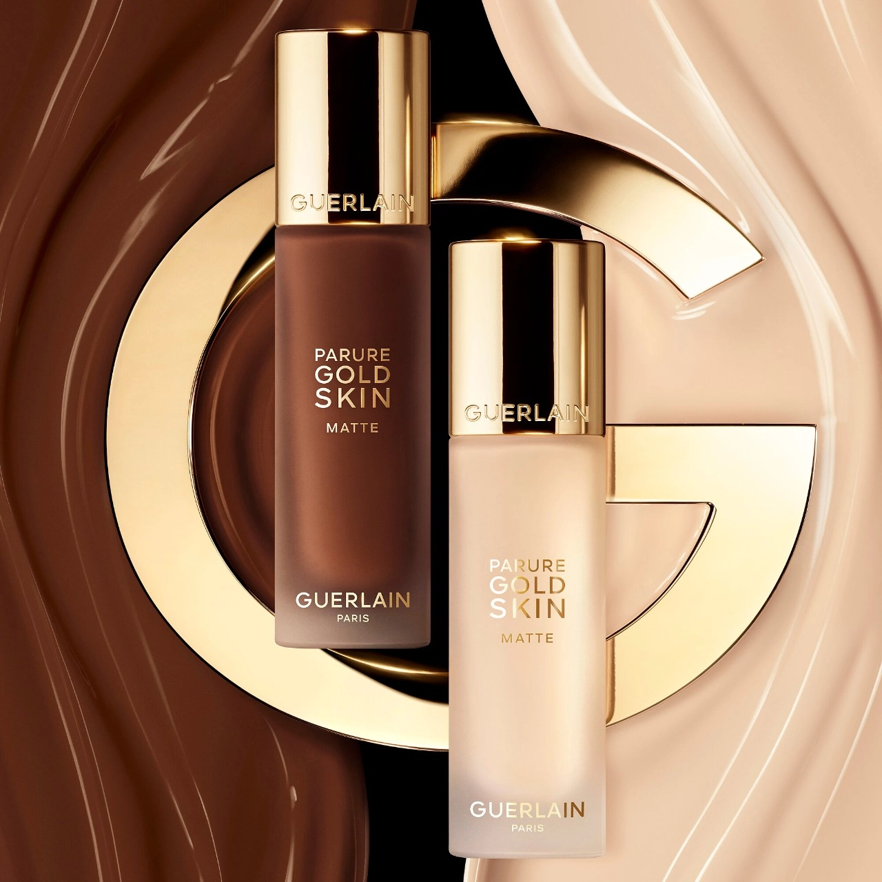 GUERLAIN Parure Gold Radiant Matte Skin Perfecting Longwear Foundation 2W - Light skin with golden undertones - Image 6