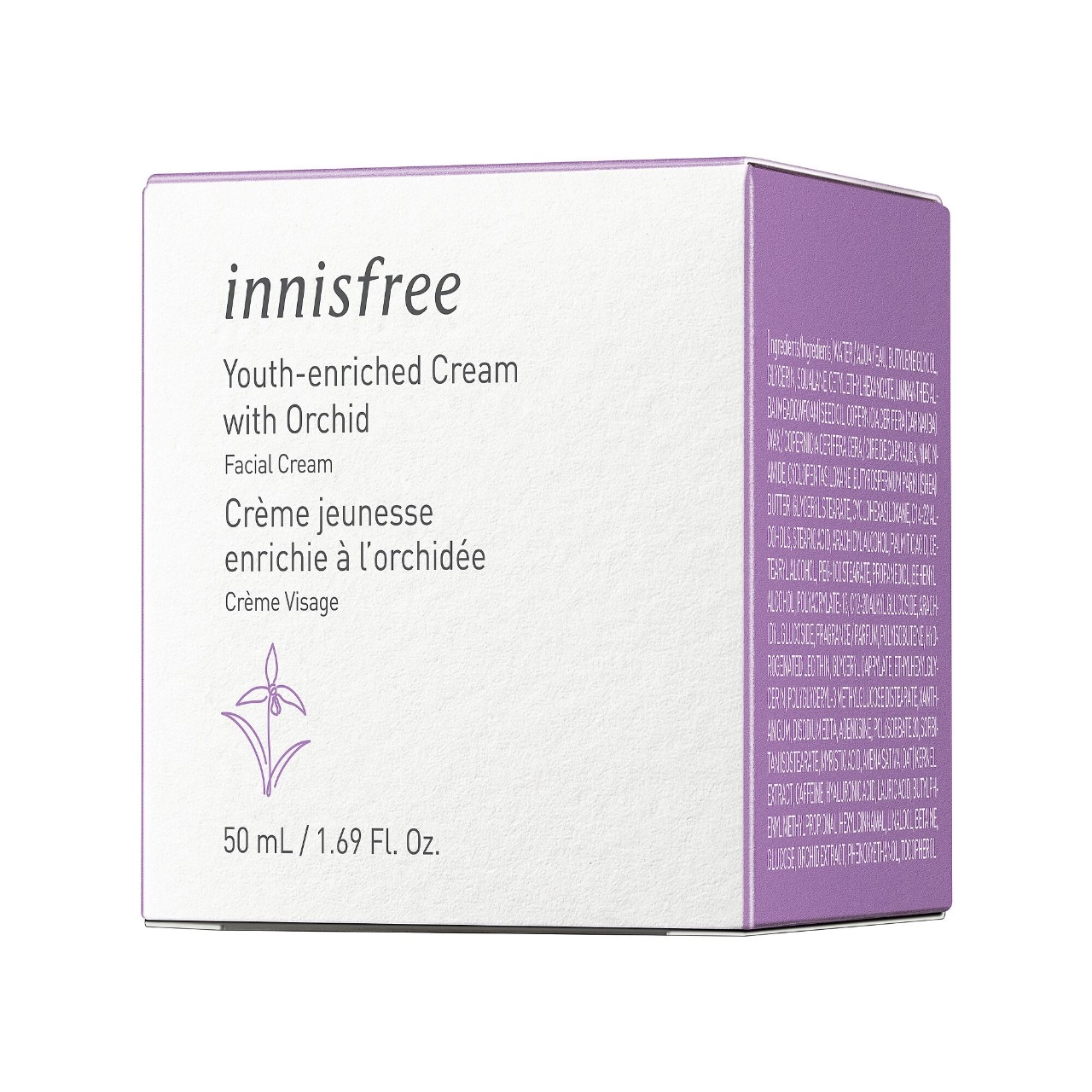 Innisfree Youth-Enriched Cream with Orchid - Size: 1.69 oz / 50 mL - Image 2