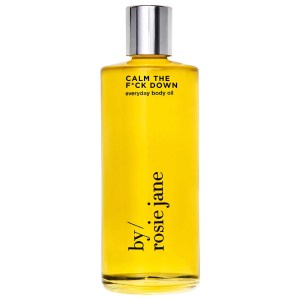 By Rosie Jane Calm the F*ck Down Body Oil - Vegan, Clean + Planet Positive - Coconut, Olive, and Rose Hip Seed Oil