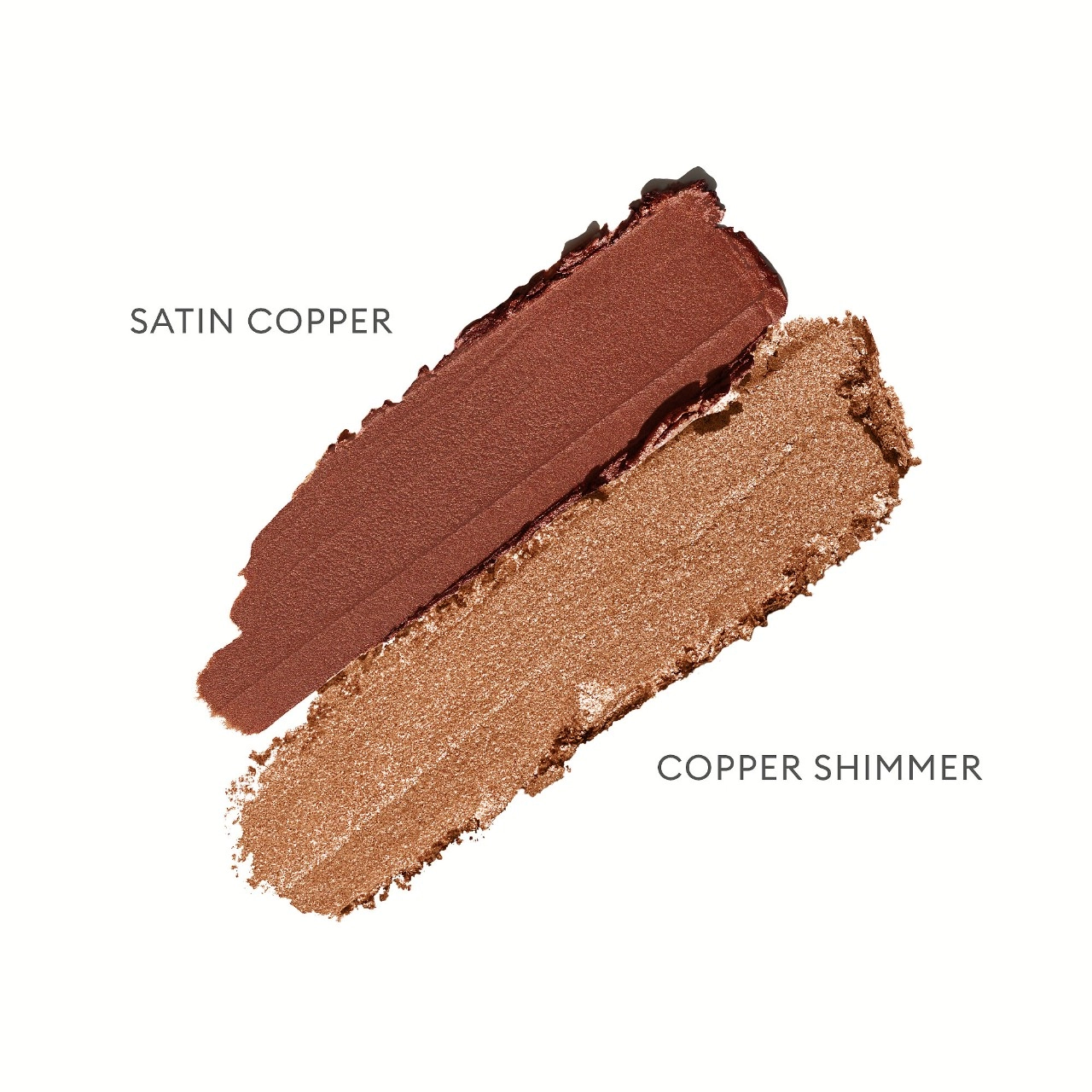 ROSE INC Satin & Shimmer Duet Powder & Cream Eyeshadow - Satin Copper / Copper Shimmer - Image 2