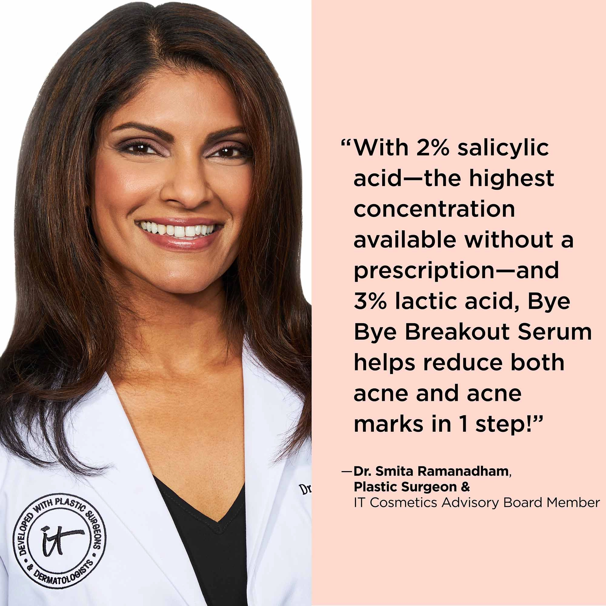 IT Cosmetics Bye Bye Breakout 2% Salicylic Acid Acne Treatment - Lactic Acid, Fragrance Free - Image 8