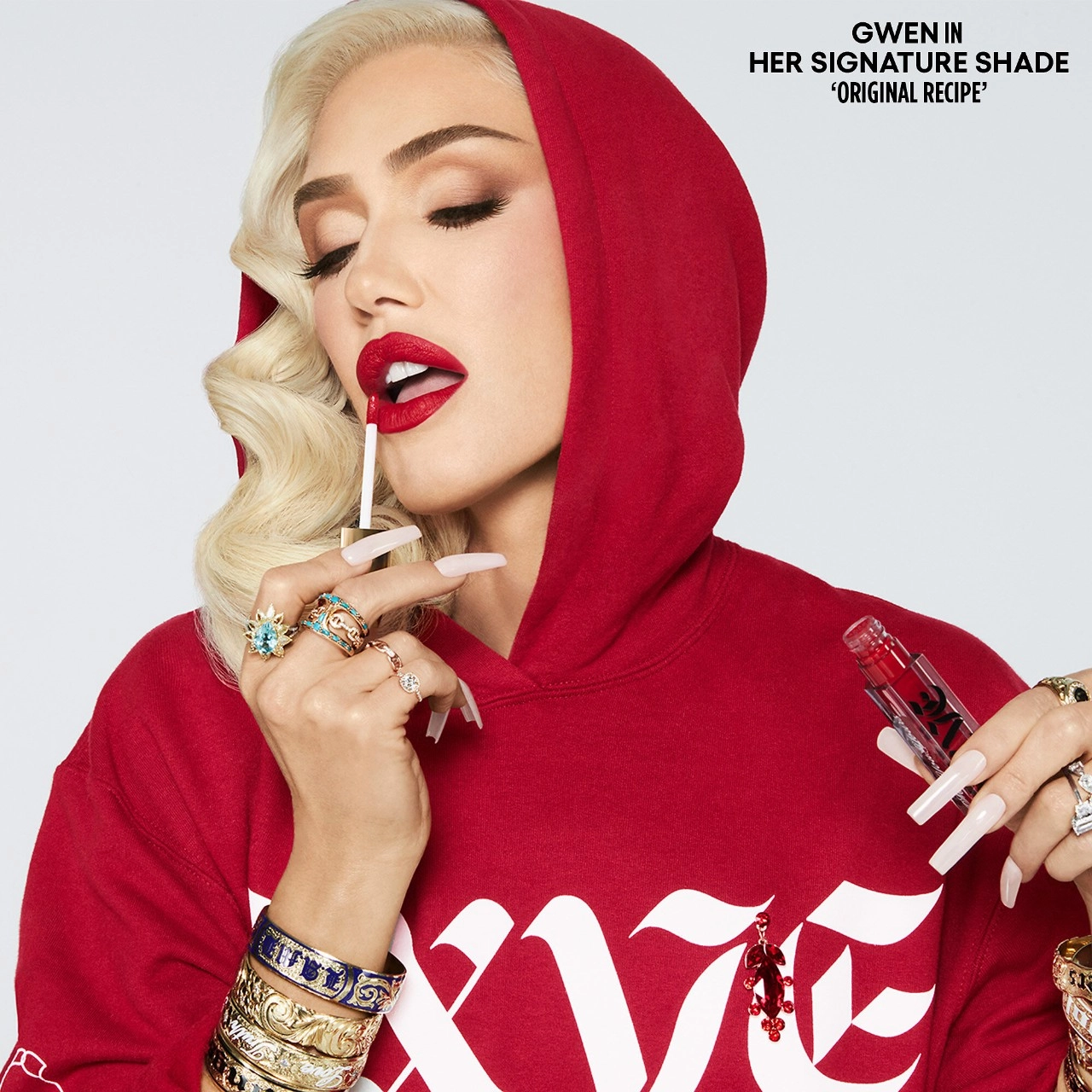 GXVE BY GWEN STEFANI I’m Still Here Longwear Clean Matte Liquid Lipstick Color: Space Buns - Bright Orange Red Vegan - Image 6