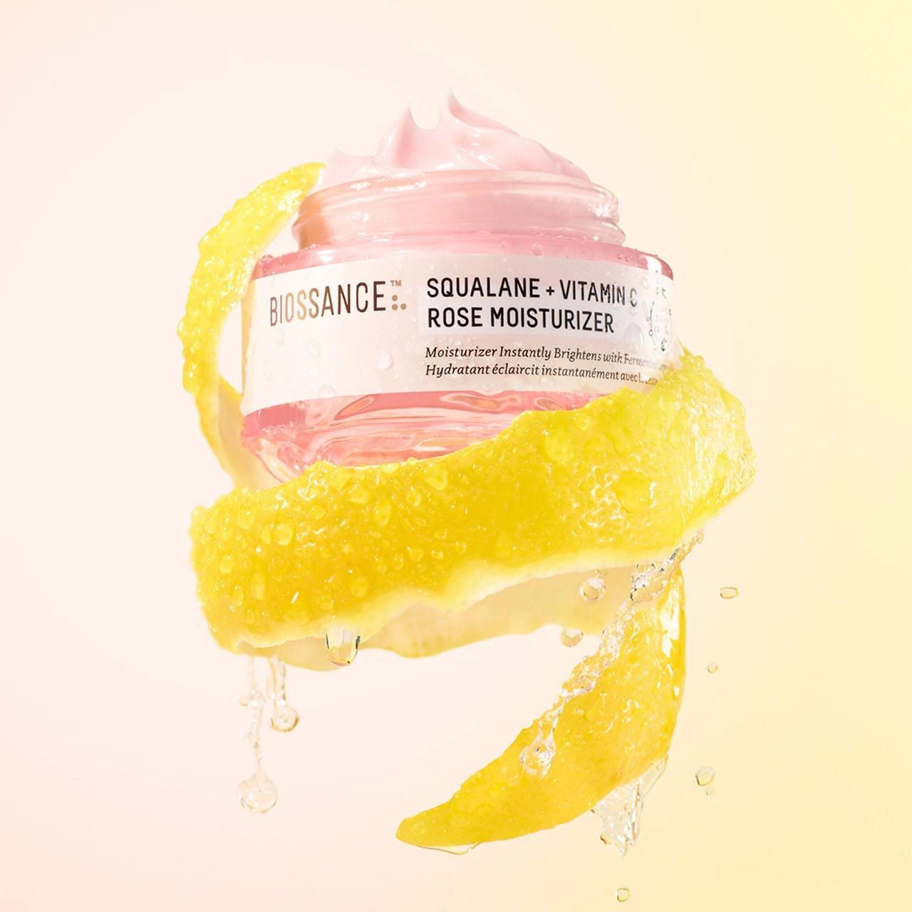 Biossance Squalane + Vitamin C Rose Brightening Moisturizer 1.69 oz / 50 mL Vegan Normal Skin - Image 11