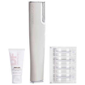 DERMAFLASH LUXE+ Advanced Sonic Dermaplaning + Peach Fuzz Removal Color: Stone