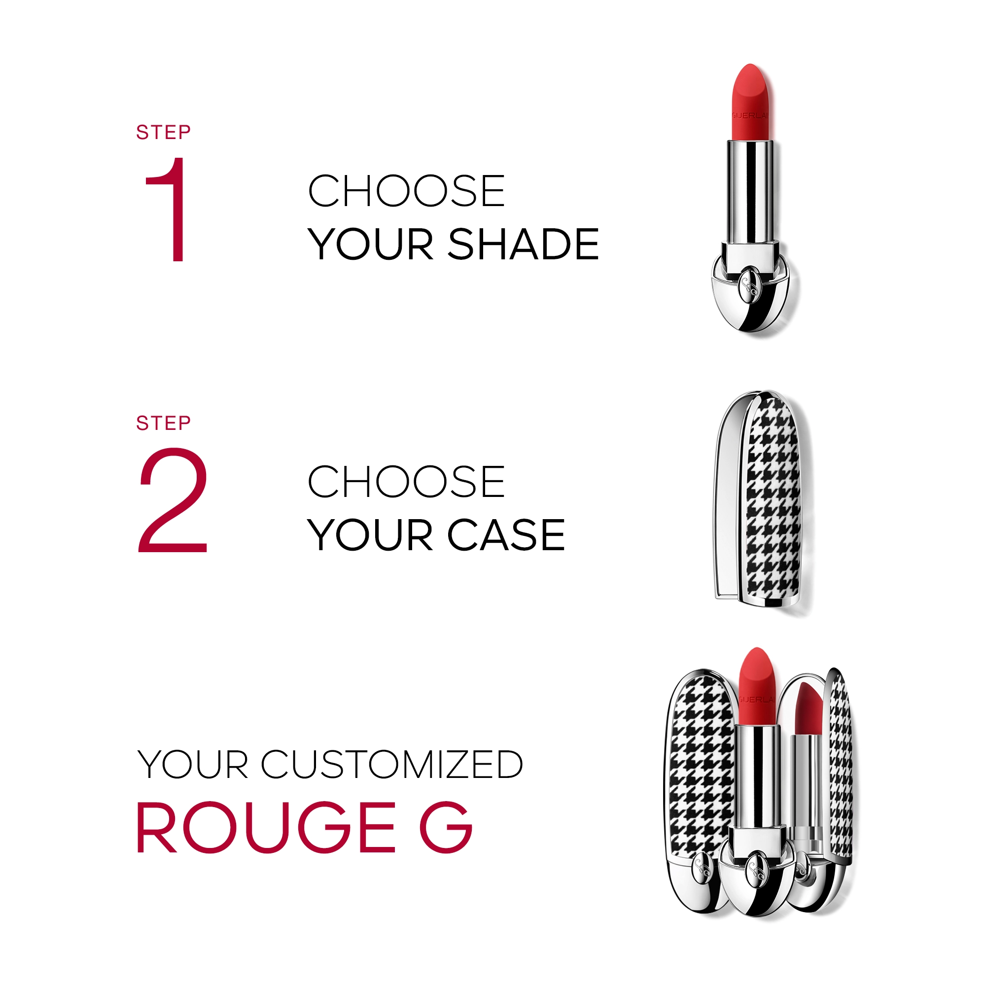 GUERLAIN Rouge G Refillable Lipstick 879 Mystery Plum Stick Formula Metallic Finish - Image 2