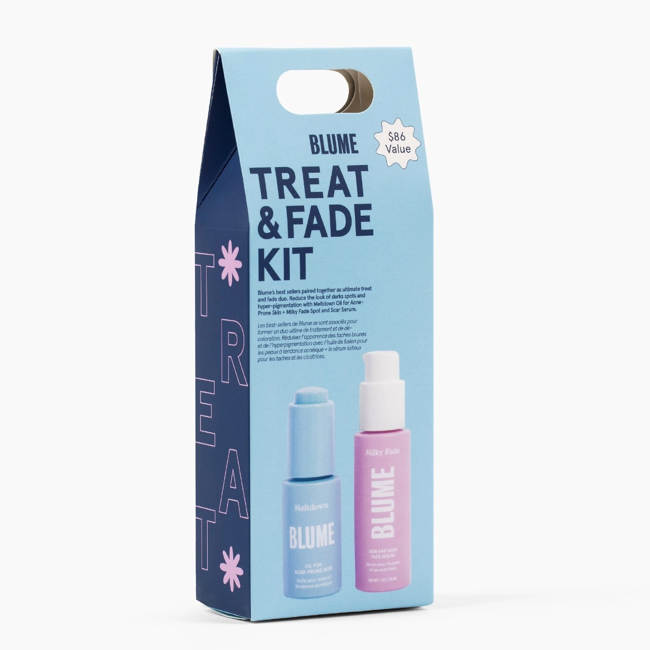 Blume Treat and Fade Kit - Vitamin C, Niacinamide, Acne/Blemishes, Dark Spots, Dry/Combo/Normal Skin - Image 5