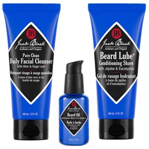 Jack Black Back To School Bundle - Shave Cream, Beard Oil, Facial Cleanser