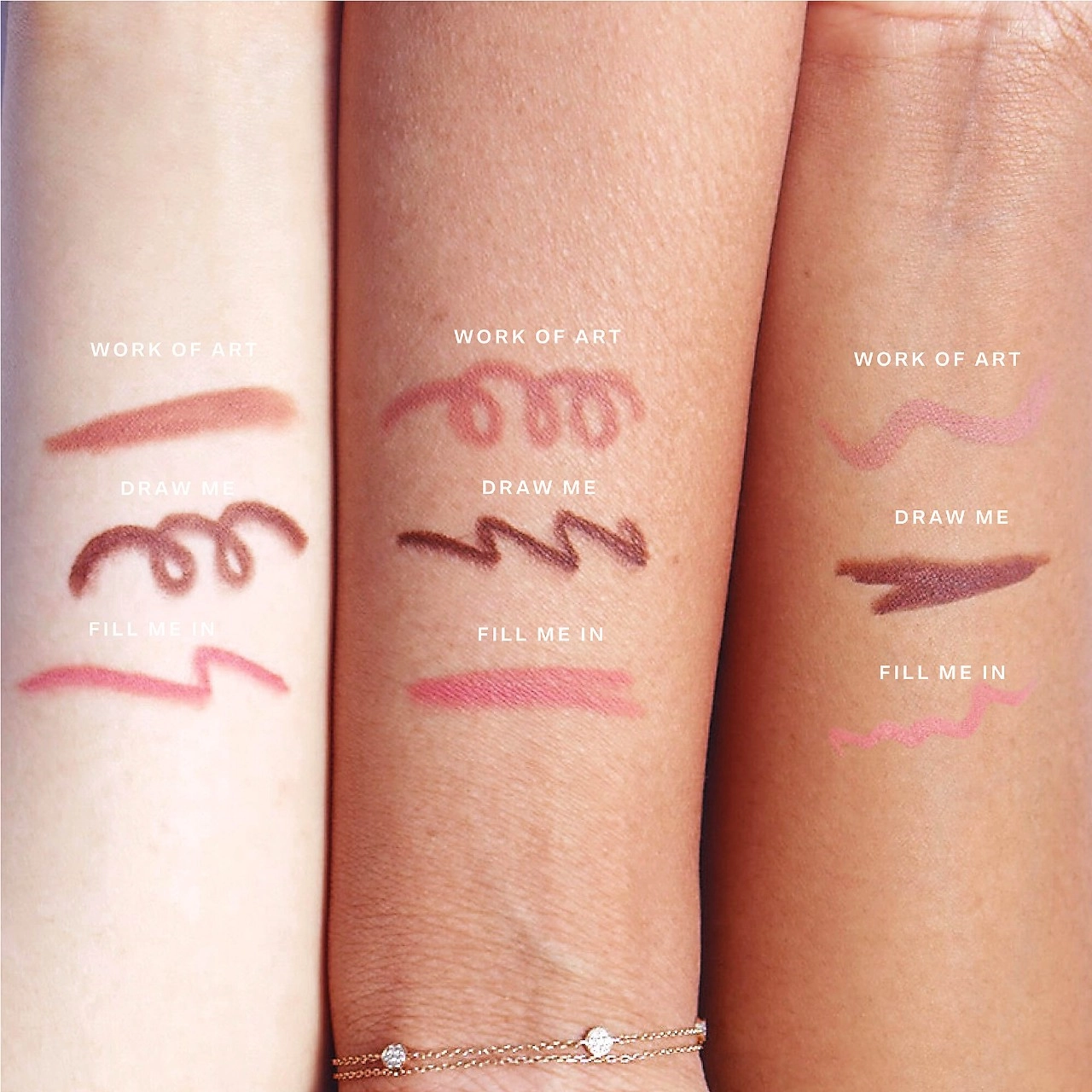 Tower 28 Beauty OneLiner Lip Liner + Eyeliner + Cheek Pencil Color: Work Of Art - Pinky Taupe - Image 3