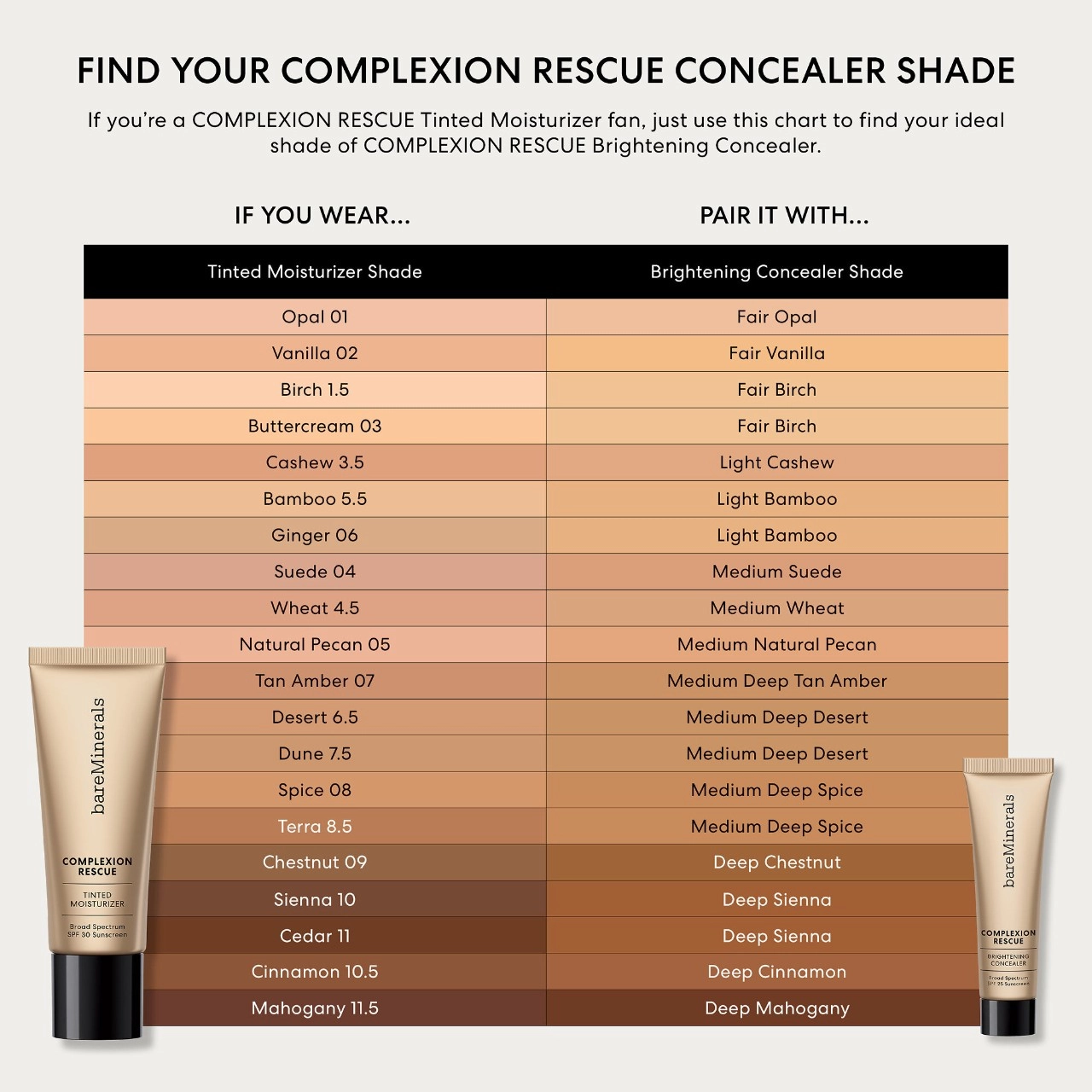bareMinerals Complexion Rescue Brightening Concealer SPF 25 Color: Light Cashew 3.5 - Image 7