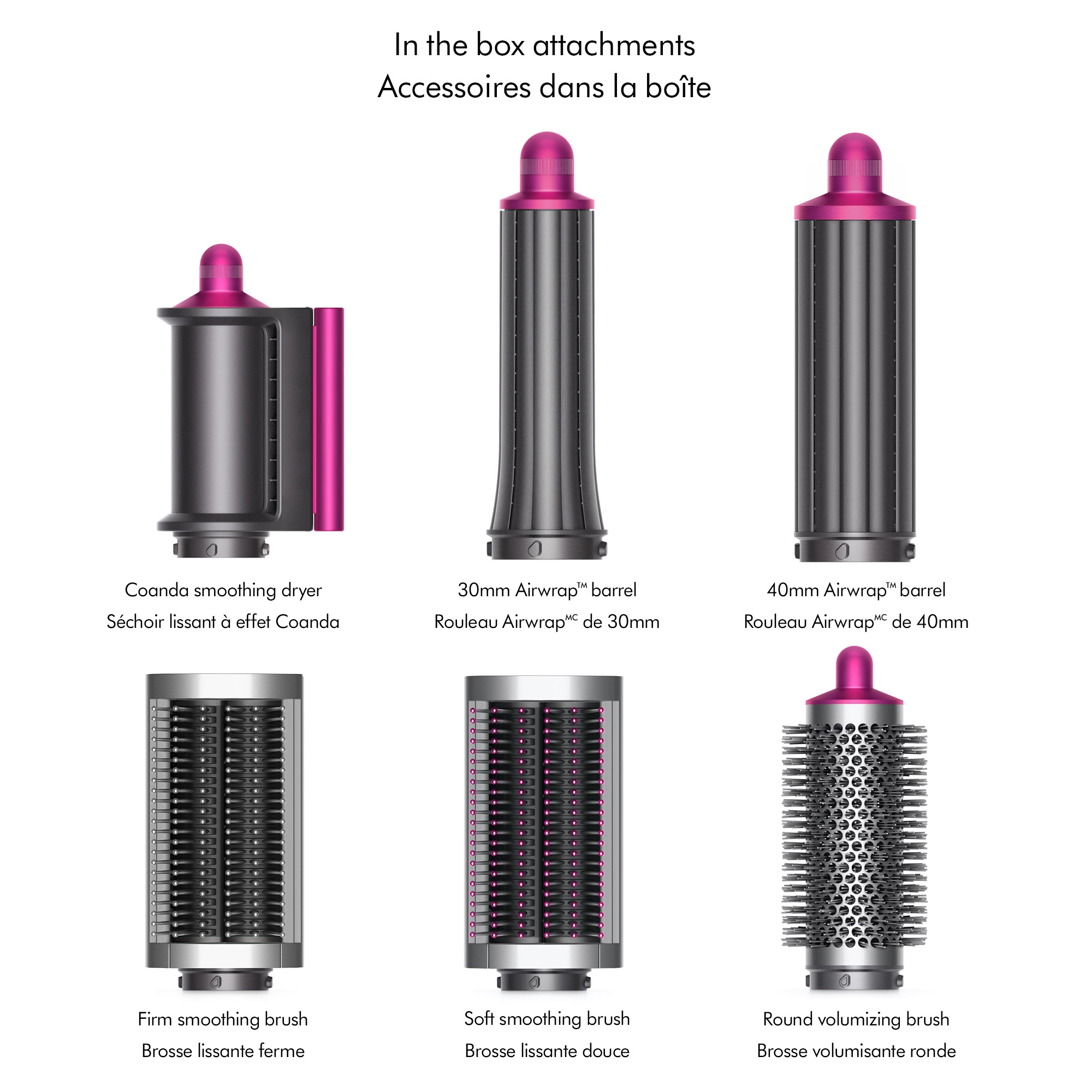 Dyson Airwrap™ Multi-Styler Complete in Fuchsia/Nickel - Image 6
