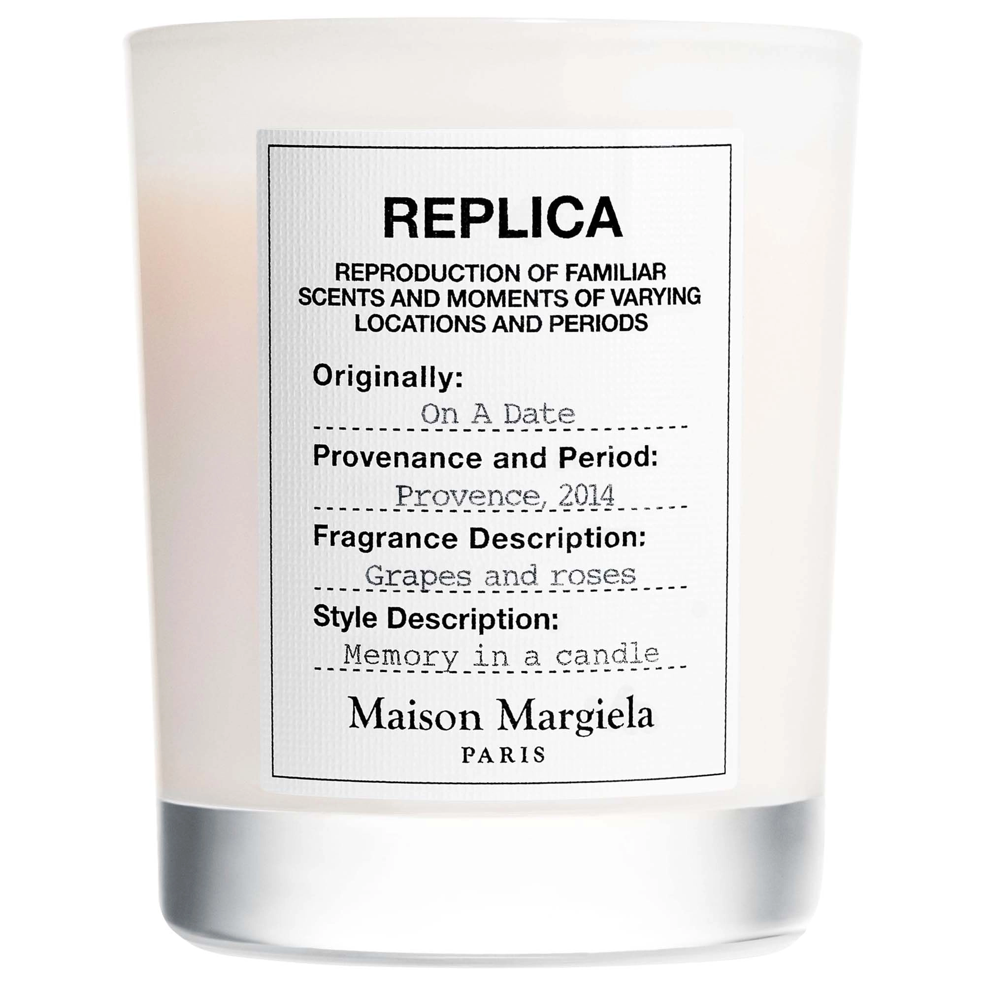 Maison Margiela ’REPLICA’ On a Date Scented Candle - 5.8 oz / 165 g - Floral Scent