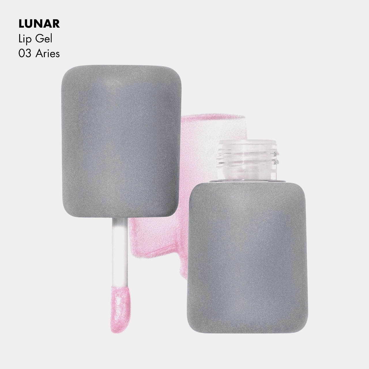 SIMIHAZE BEAUTY Lunar Lip Gel Lip Gloss - Aries, Light Pink - Image 3