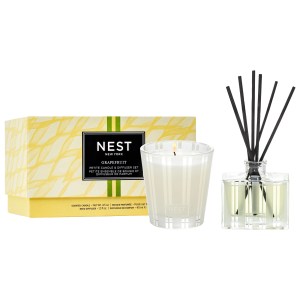 NEST New York Grapefruit Petite Candle & Diffuser - Vegan, Phthalate-Free, Paraben-Free, Sulfate-Free