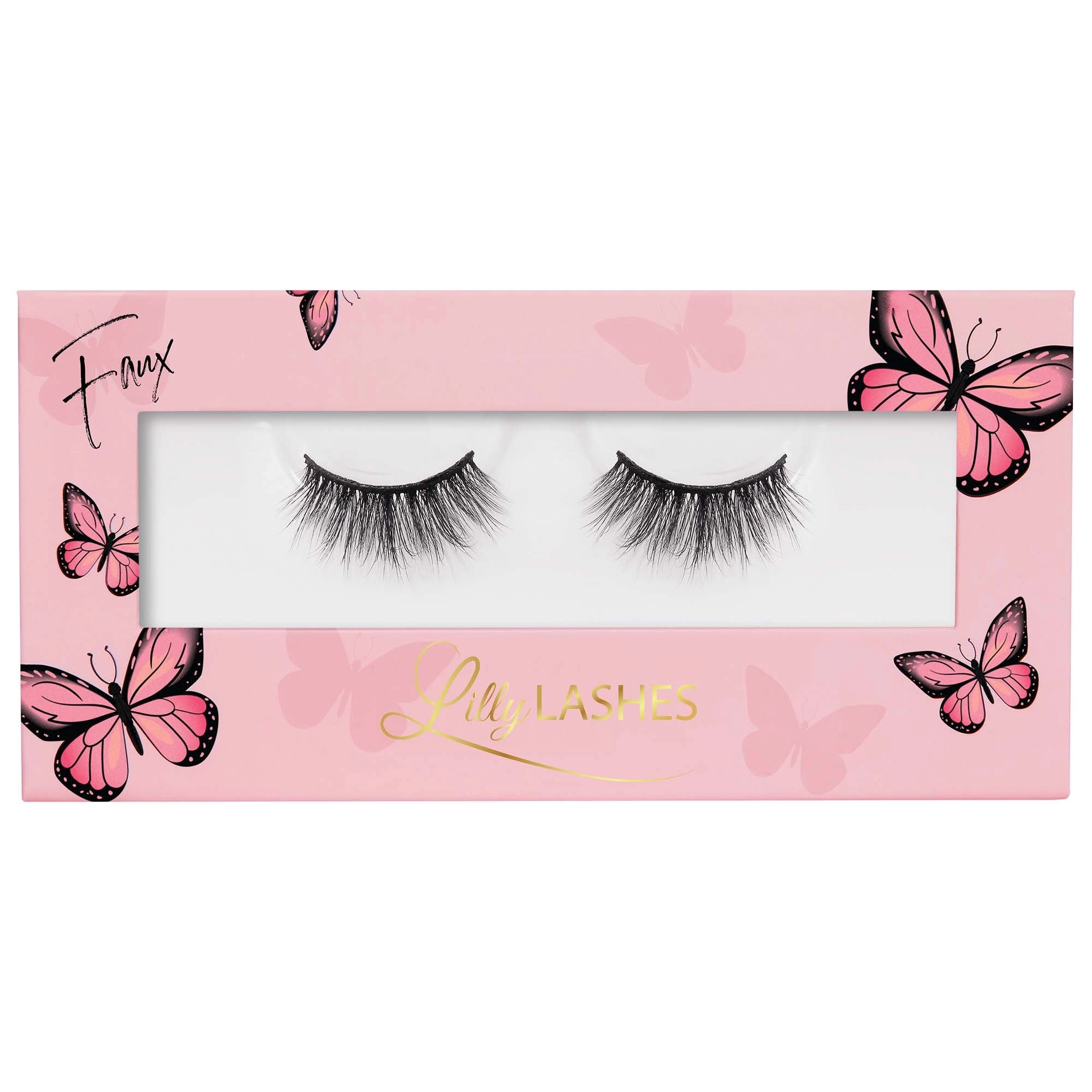 Lilly Lashes 3D Faux Mink Butterfl'eye Half Eyelashes Color: Angel