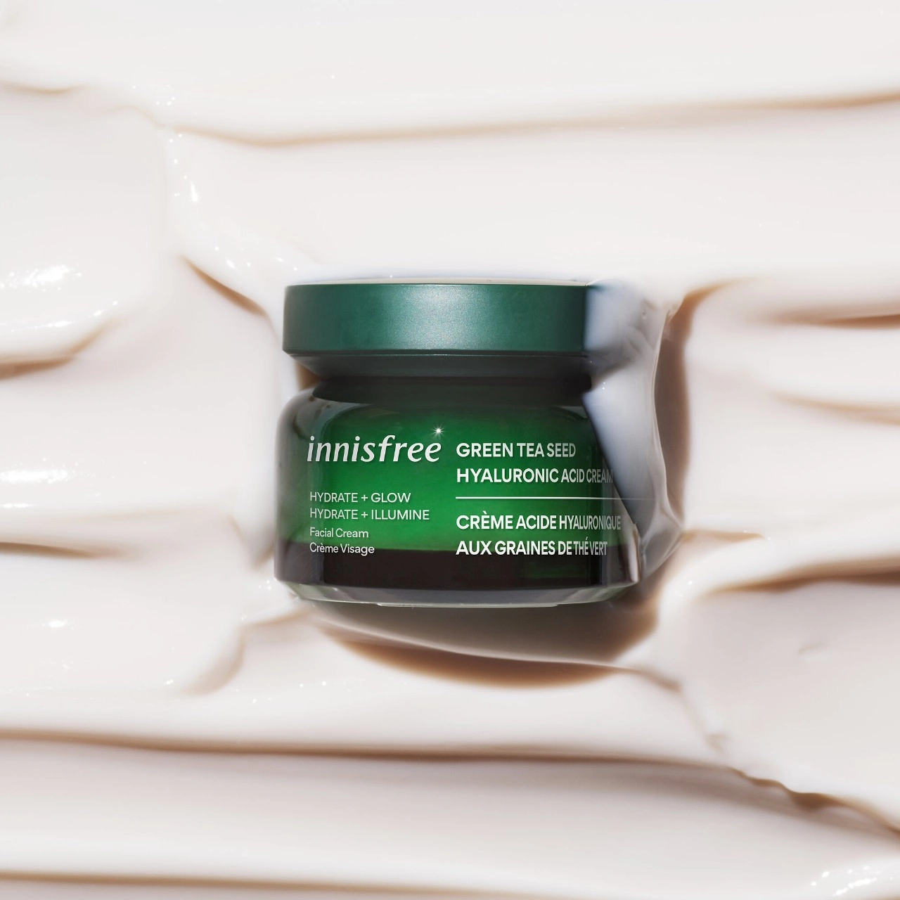 Innisfree Green Tea Hyaluronic Acid Hydrating Moisturizer 1.7 oz / 50 mL - Image 7