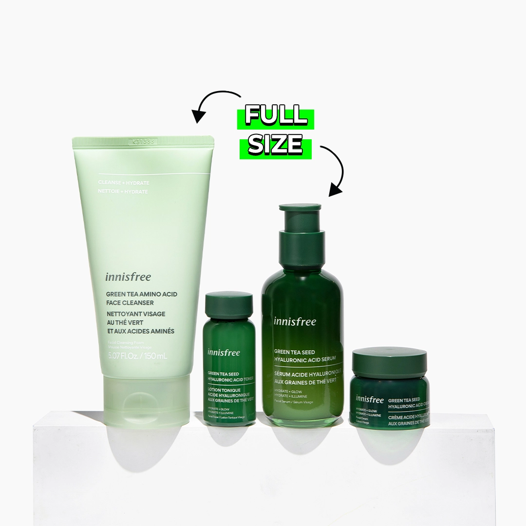 innisfree Hydration Heroes Green Tea Skincare Routine Set - Image 2
