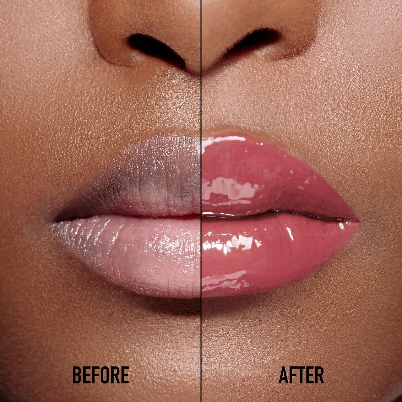 Dior Addict Lip Maximizer Plumping Gloss Color: 038 Rose Nude - Image 6