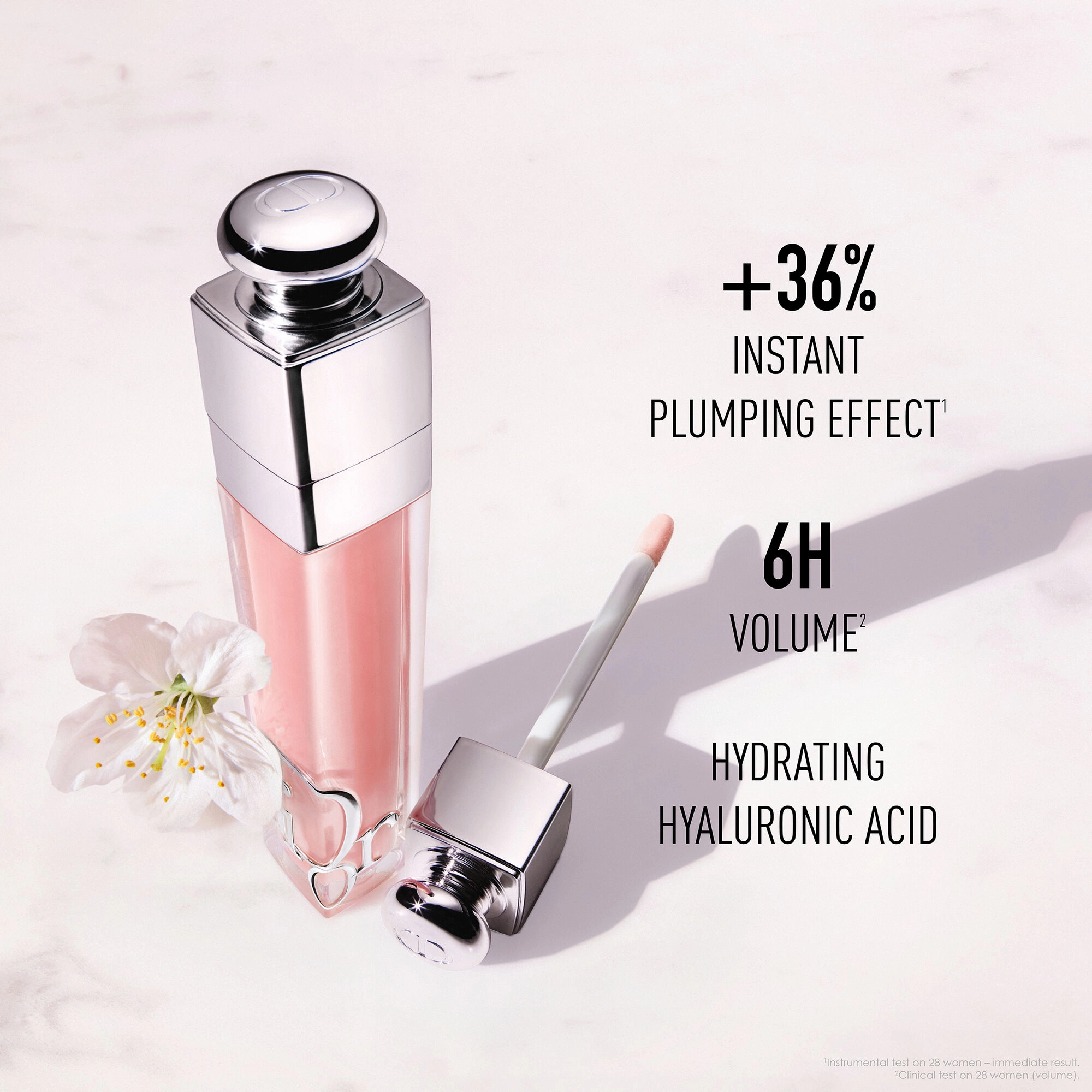 Dior Addict Lip Maximizer Plumping Gloss Color: 038 Rose Nude - Image 7