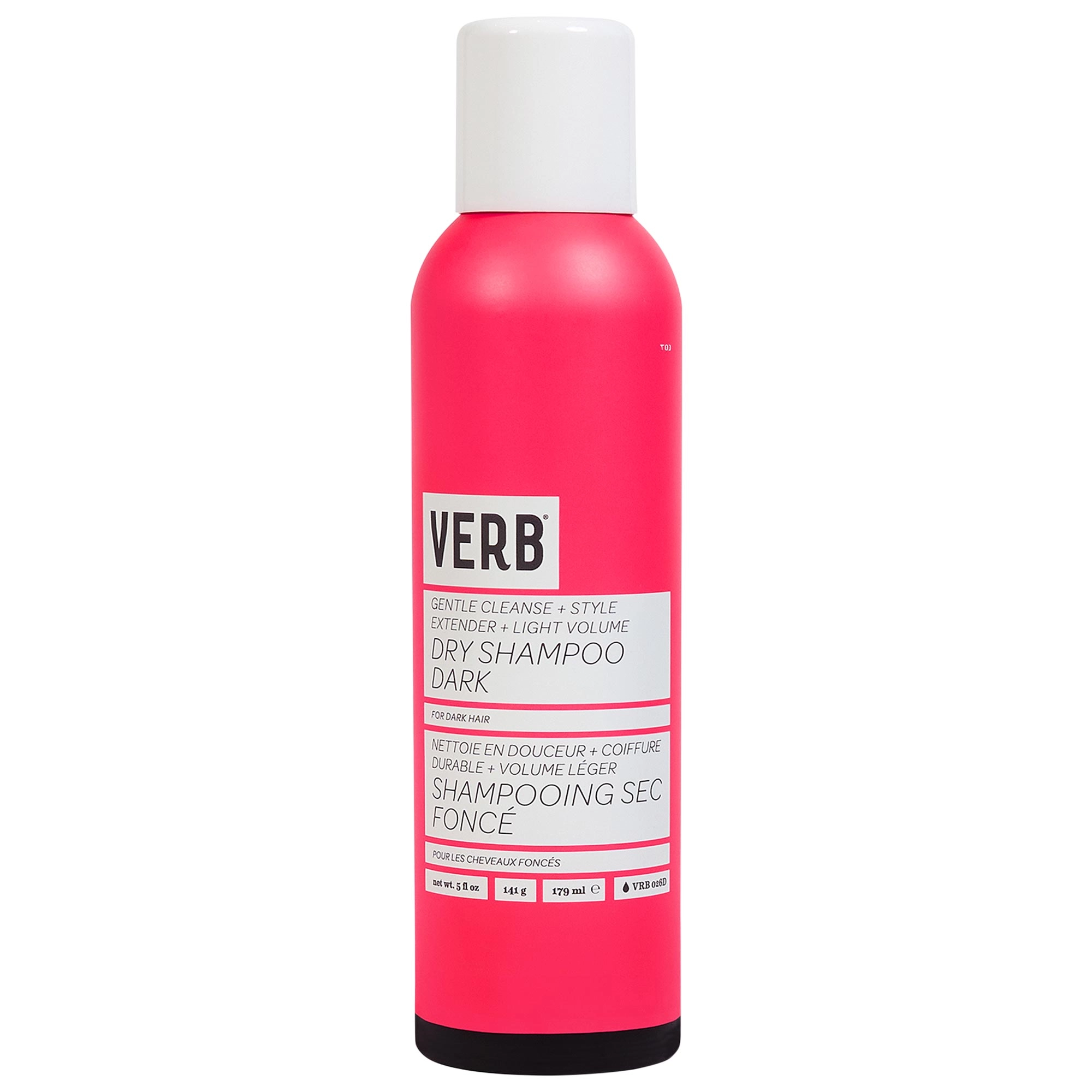 Verb Dry Shampoo for Dark Hair 5.0 oz / 179 mL Vegan Gluten-Free Cruelty-Free
