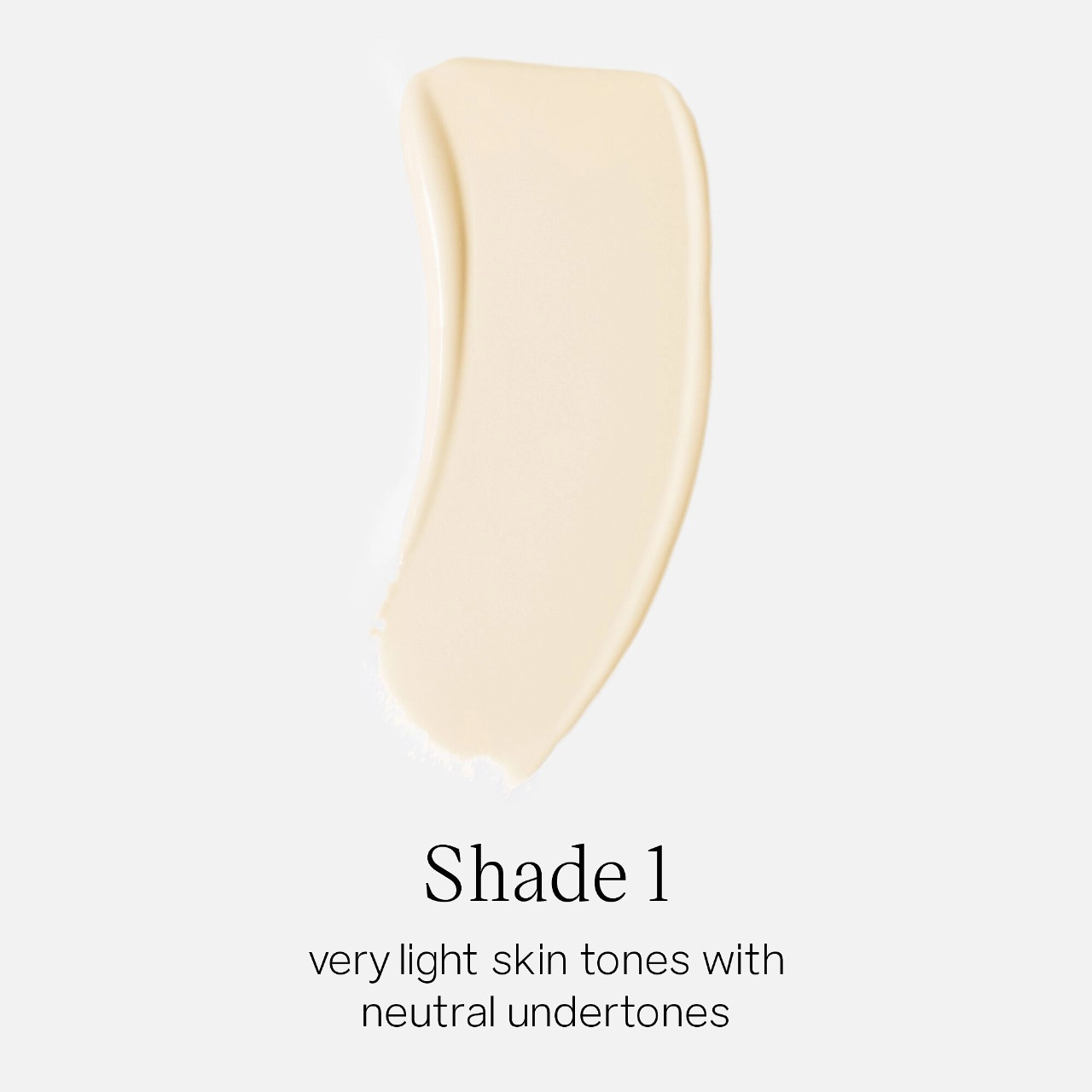 Saie Glowy Super Skin Lightweight Hydrobounce™ Serum Foundation Color: 1 - Very Light Skin Tones with Neutral Undertones - Image 5