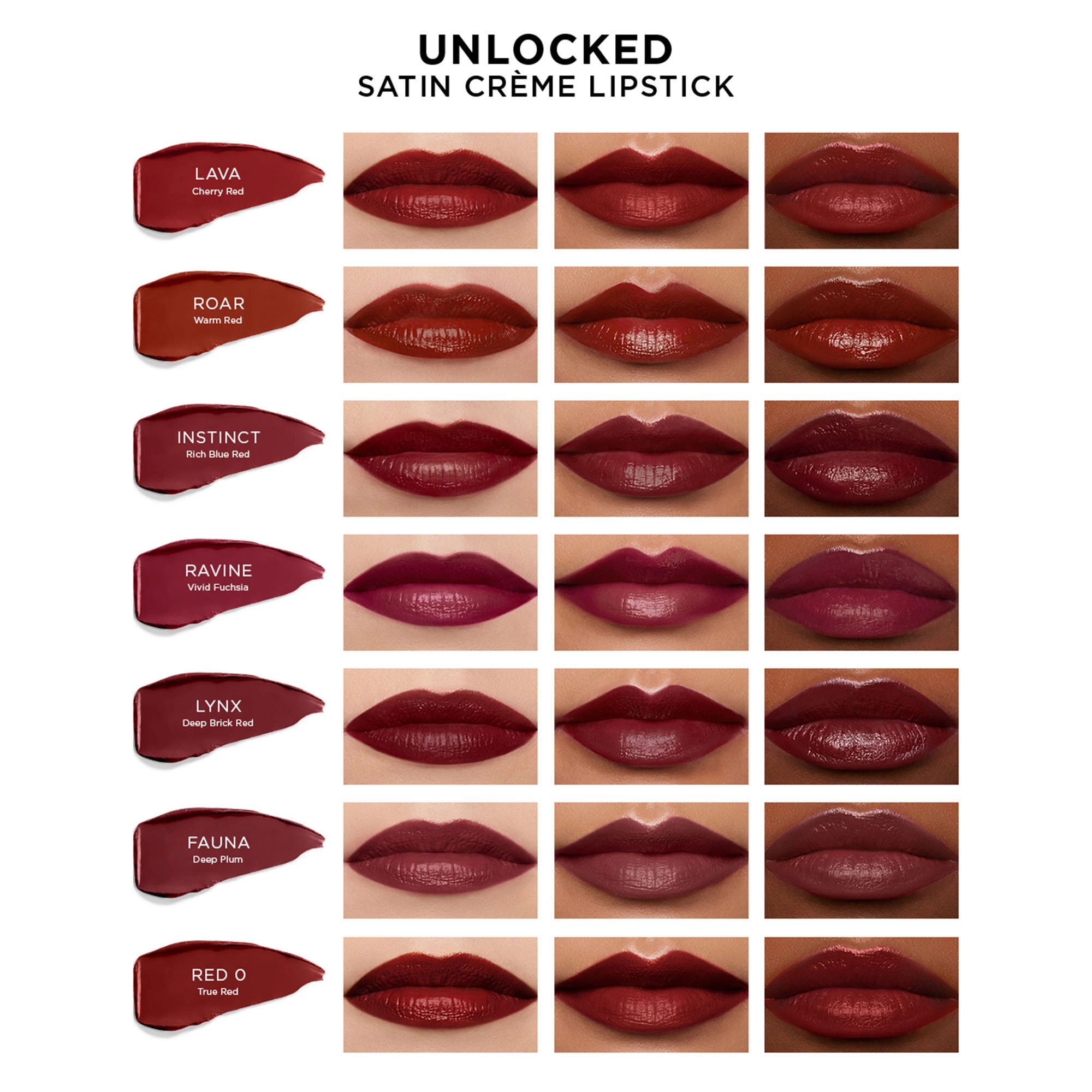 Hourglass Unlocked™ Satin Crème Lipstick Color: Fauna 340 - Deep Plum - Image 4