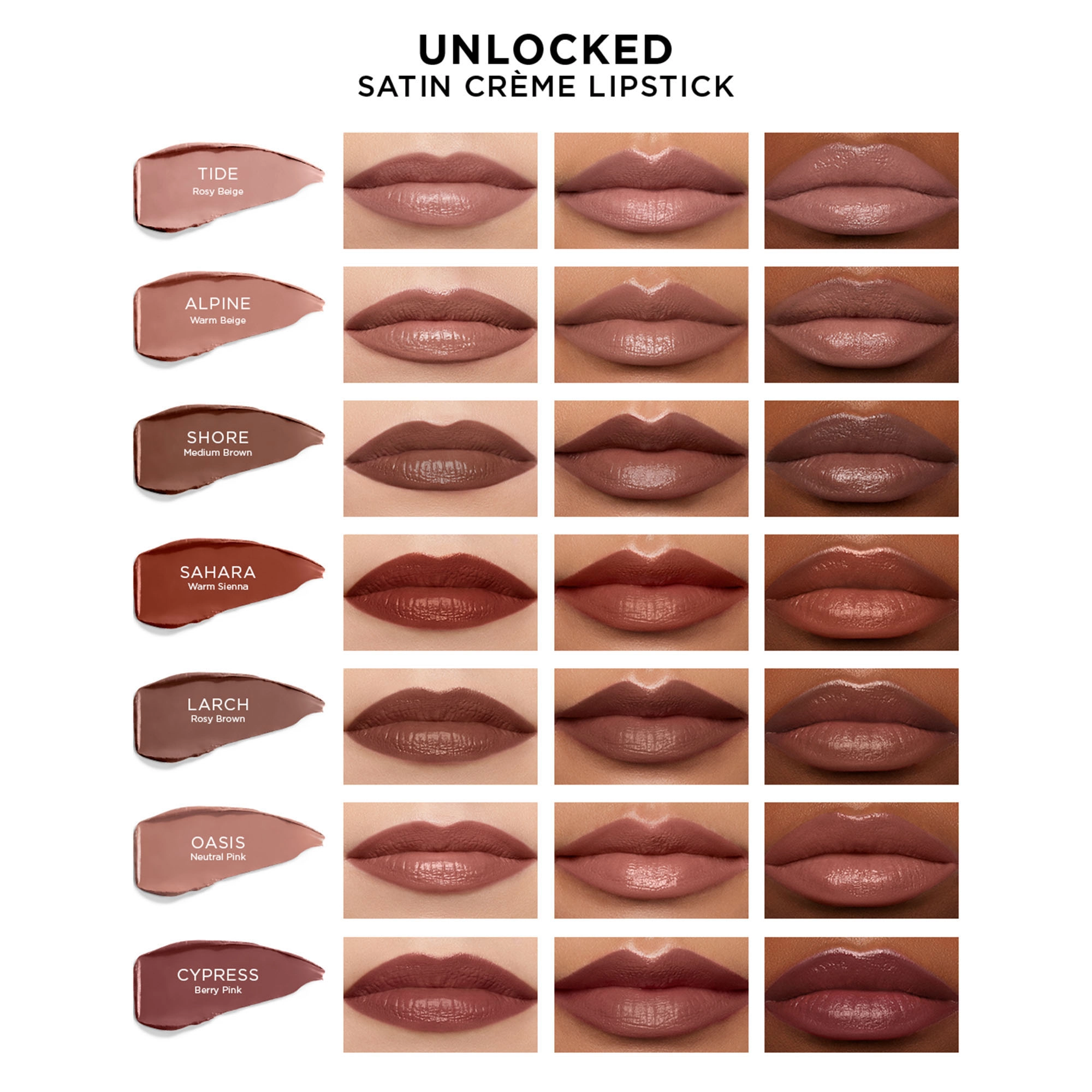 Hourglass Unlocked™ Satin Crème Lipstick Color: Oasis 312 - Neutral Pink Vegan - Image 4