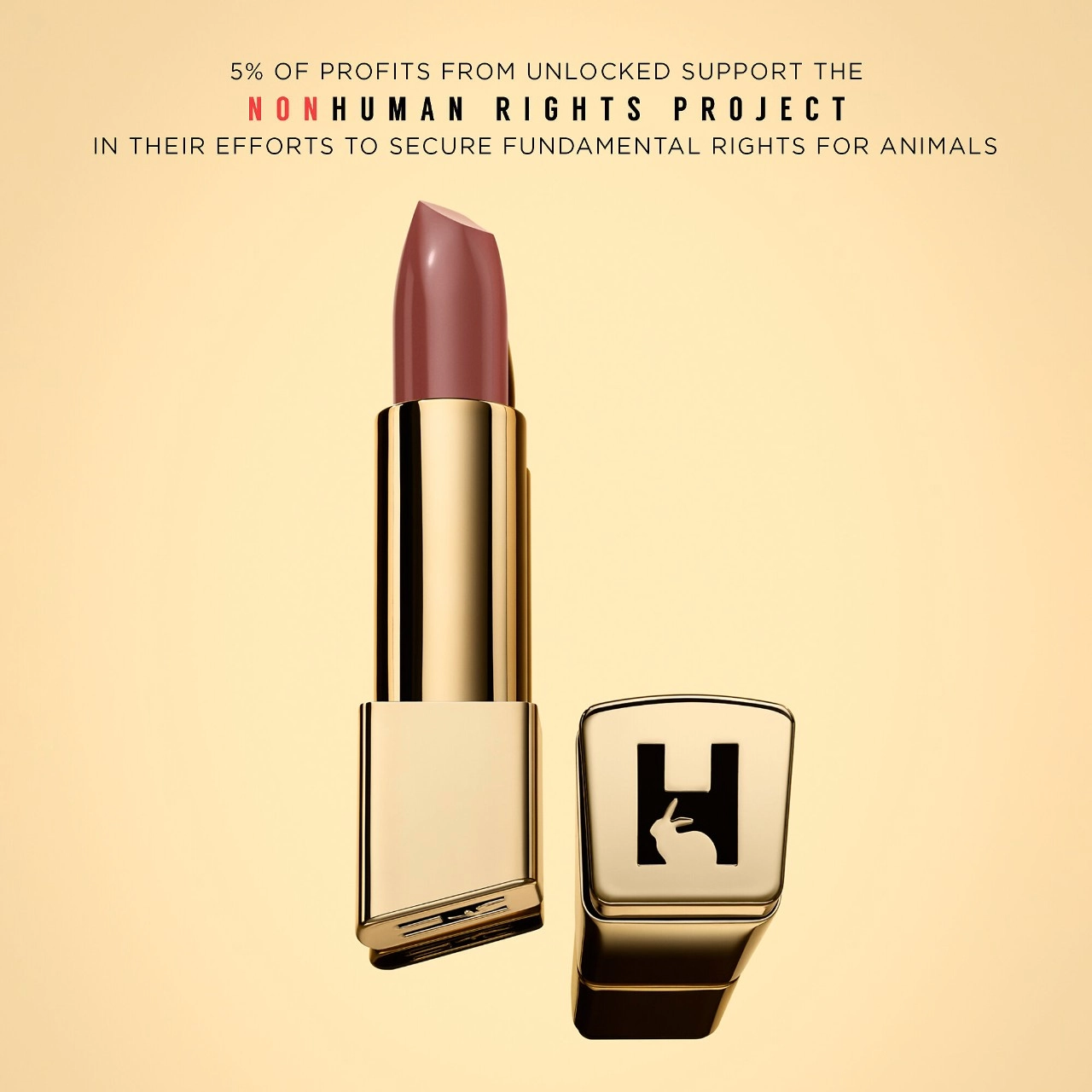 Hourglass Unlocked™ Satin Crème Lipstick in Tropic 332 - Rose Mauve Vegan Stick Formula - Image 9