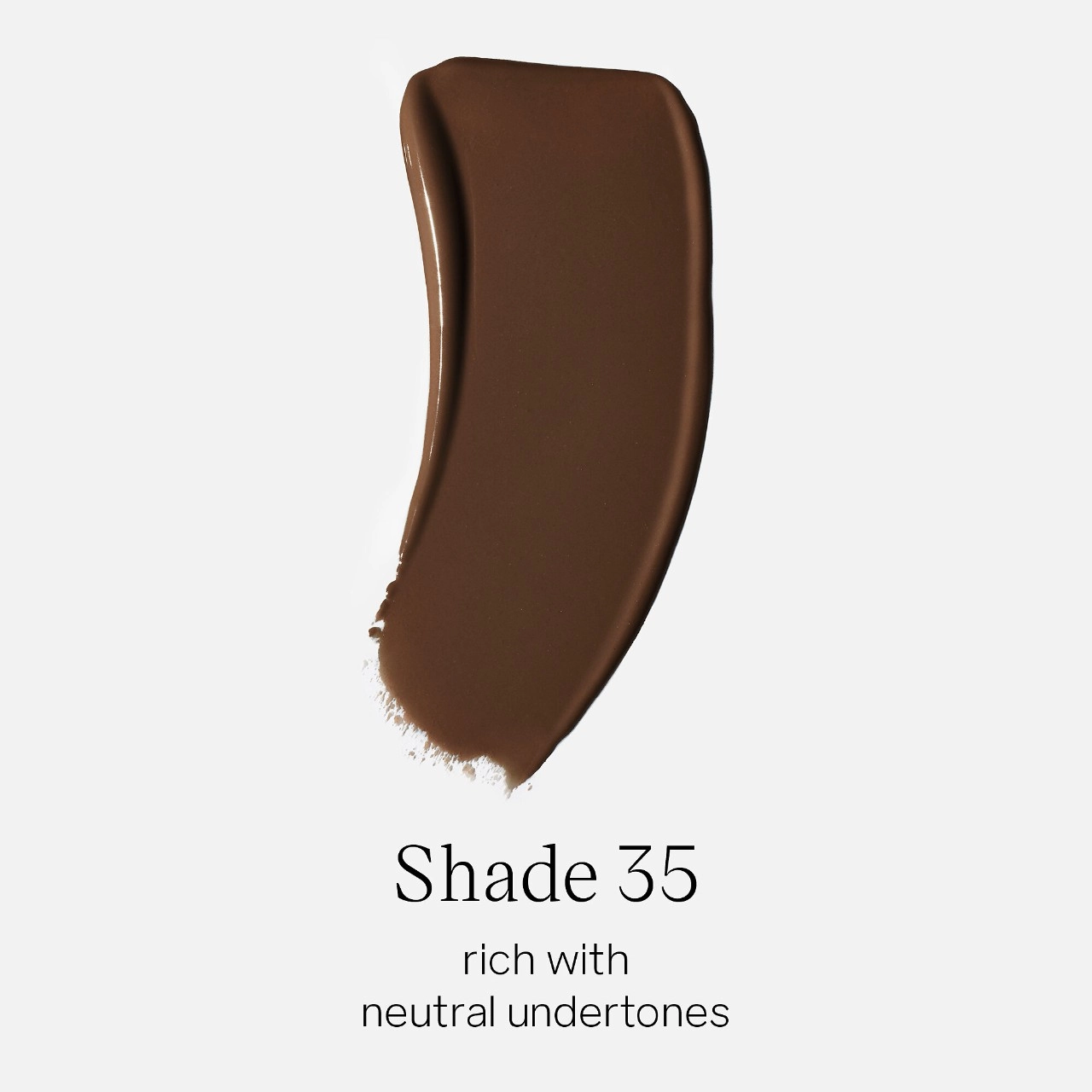 Saie Glowy Super Skin Lightweight Hydrobounce™ Serum Foundation Color: 35 - Rich Skin Tones with Neutral Undertones - Image 5