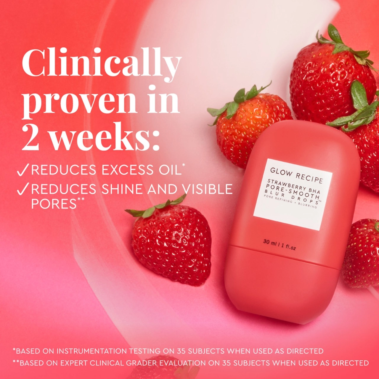 Glow Recipe Strawberry BHA Pore-Smooth Blur Drops 1 oz / 30 mL - Image 4