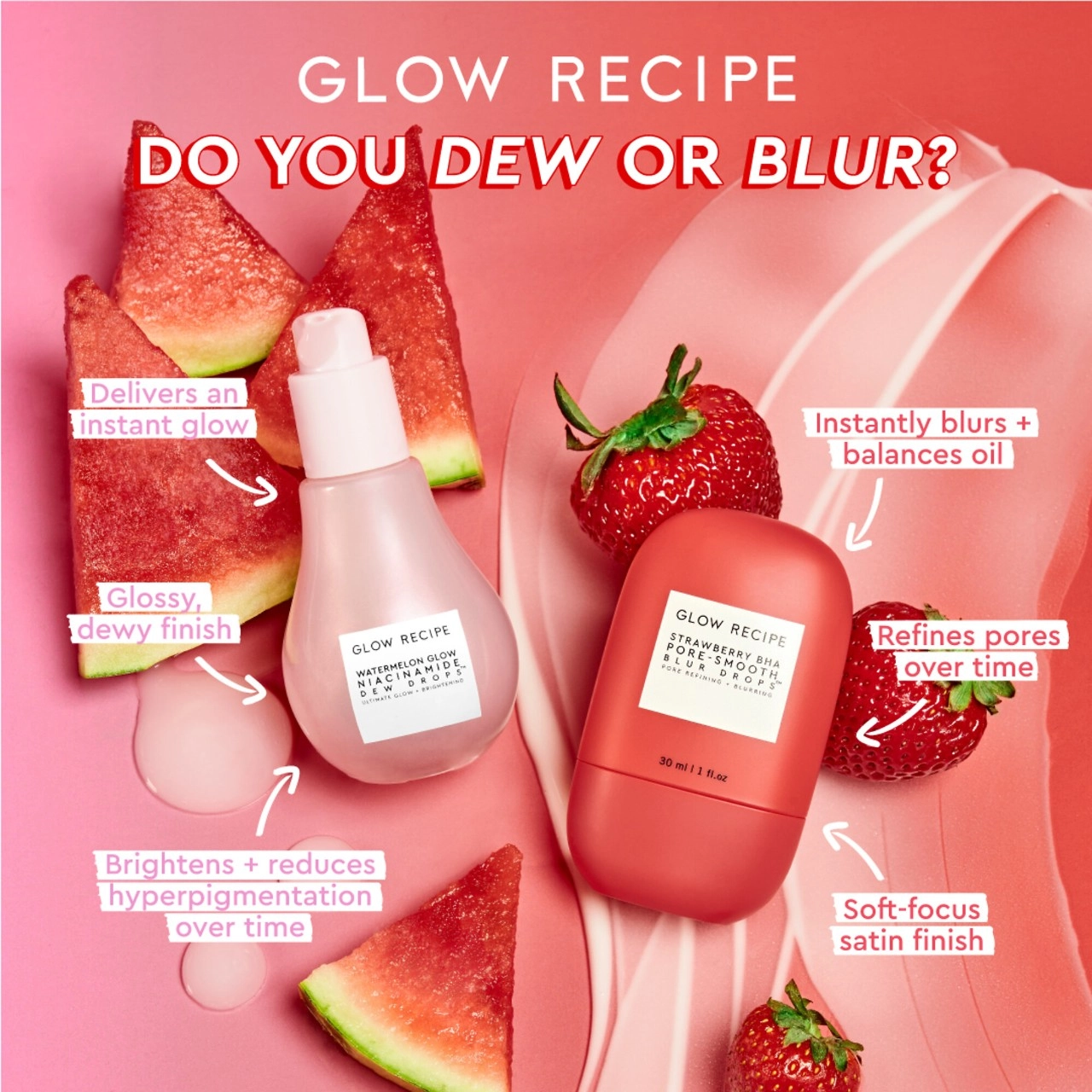 Glow Recipe Strawberry BHA Pore-Smooth Blur Drops 1 oz / 30 mL - Image 10