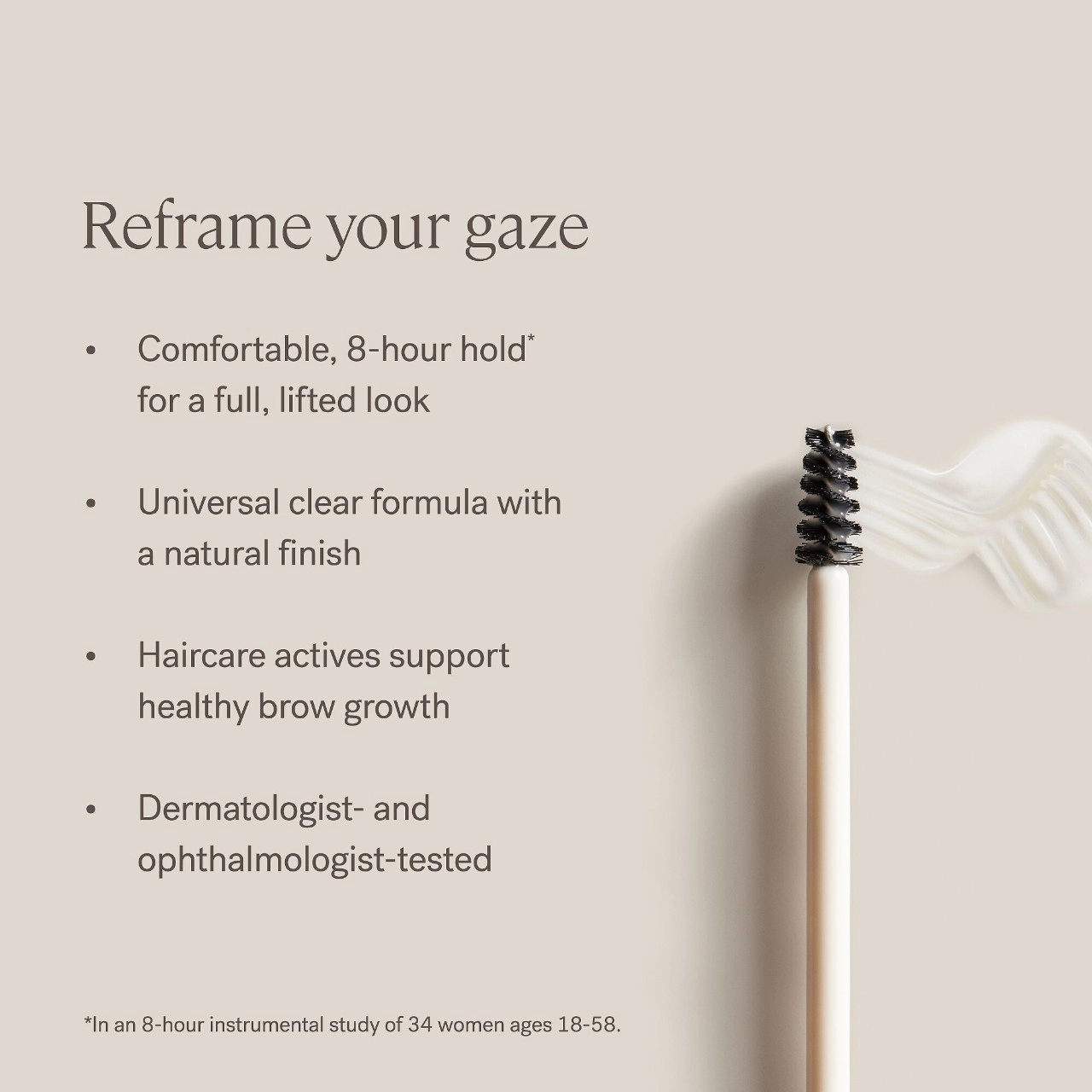 ILIA In Frame Clear Eyebrow Gel Color: Clear - Image 6