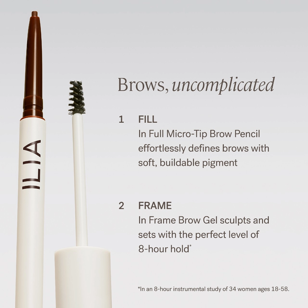 ILIA In Full Micro-Tip Eyebrow Pencil - Auburn Brown - Image 7