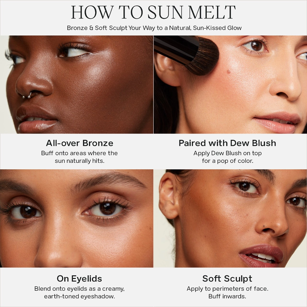 Saie Sun Melt Natural Cream Bronzer Color: Tan Bronze - Image 6