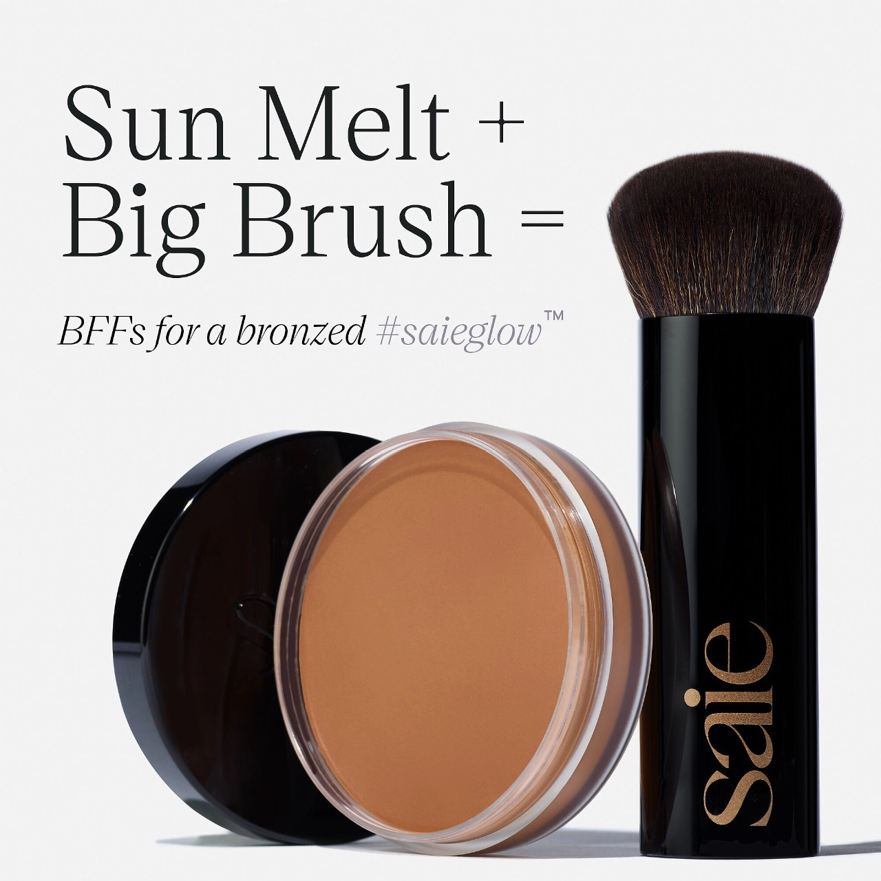 Saie Sun Melt Natural Cream Bronzer Color: Tan Bronze - Image 9