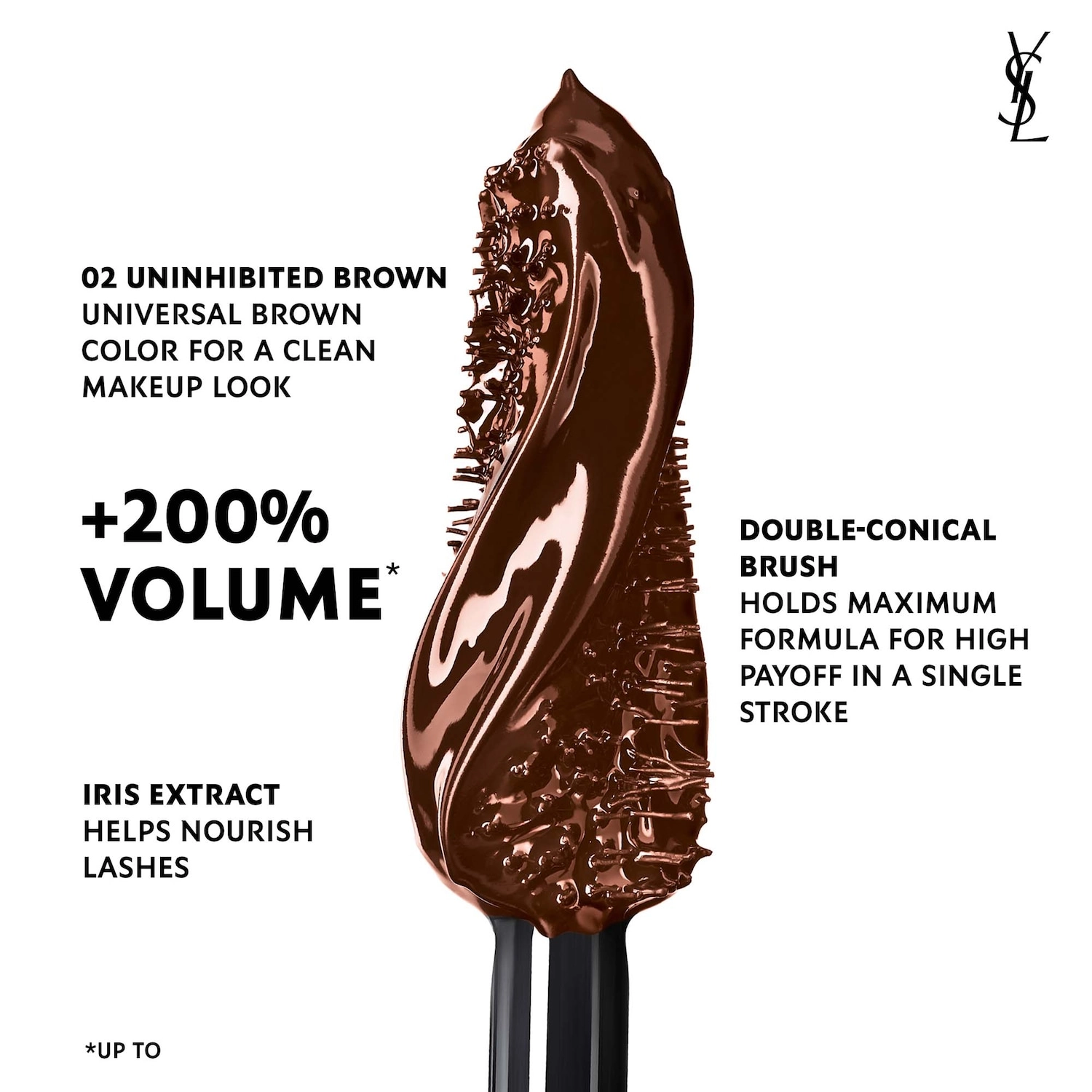 Yves Saint Laurent Lash Clash Extreme Volume Mascara - Uninhibited Brown - Image 4