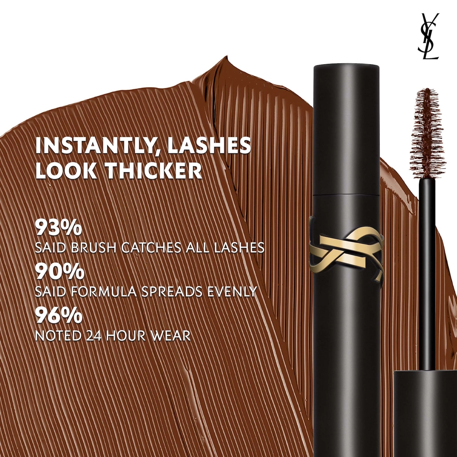 Yves Saint Laurent Lash Clash Extreme Volume Mascara - Uninhibited Brown - Image 5