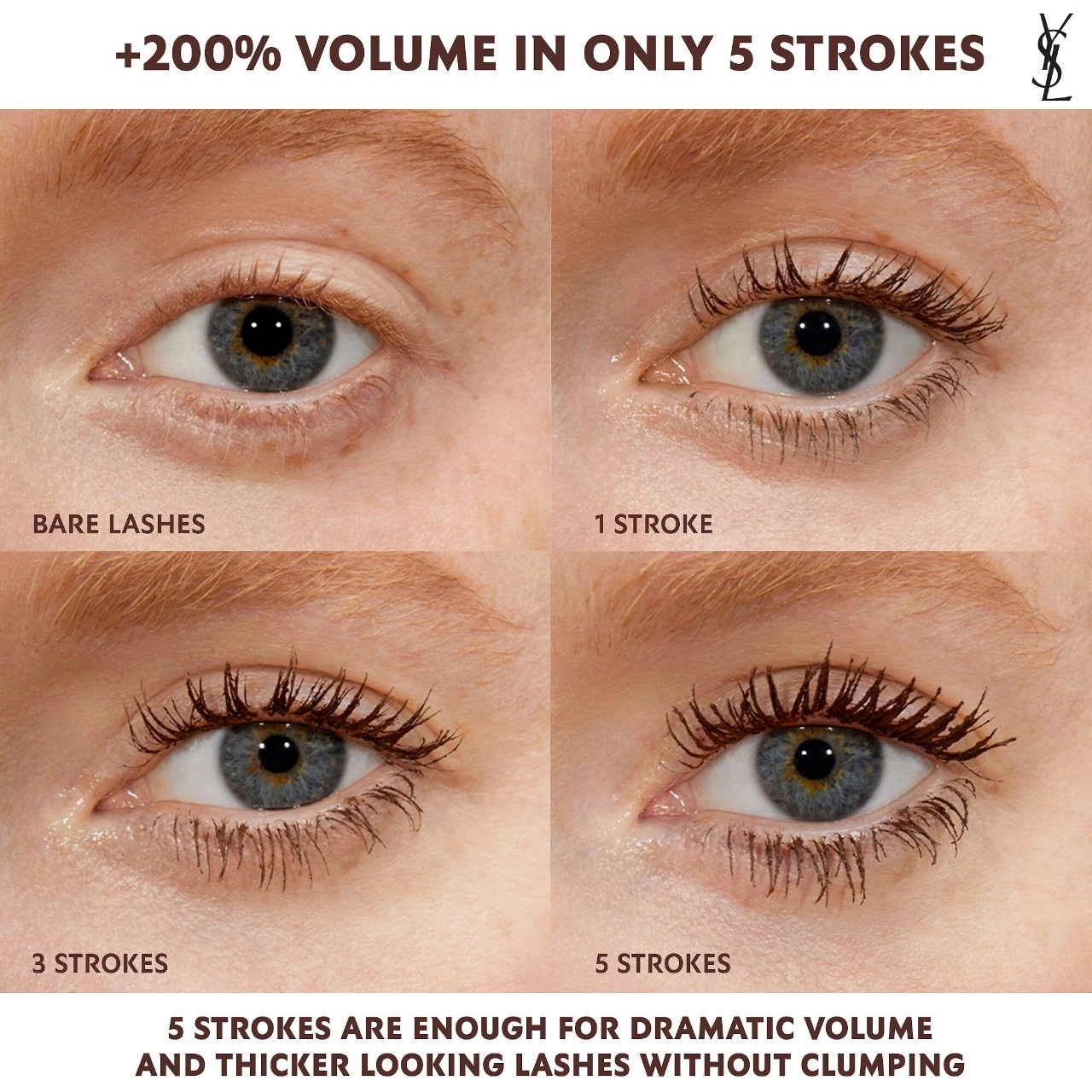 Yves Saint Laurent Lash Clash Extreme Volume Mascara - Uninhibited Brown - Image 2