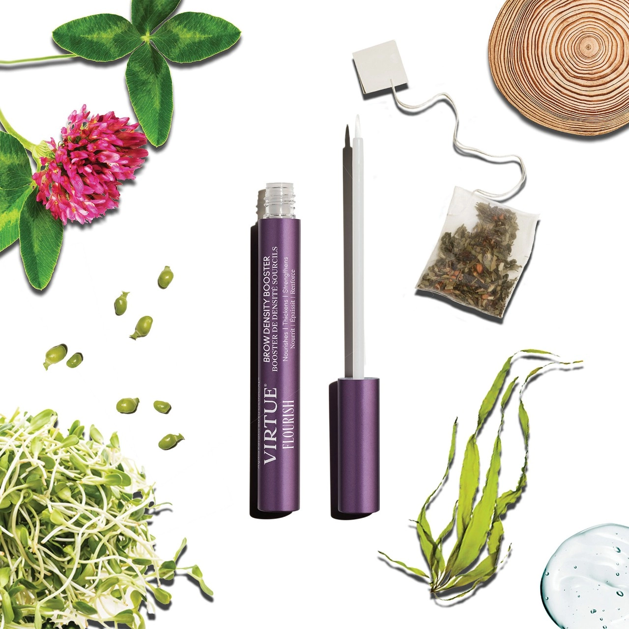 Virtue Flourish® Brow Density Booster Serum Size: 0.14 oz / 4 ml Vegan - Image 5