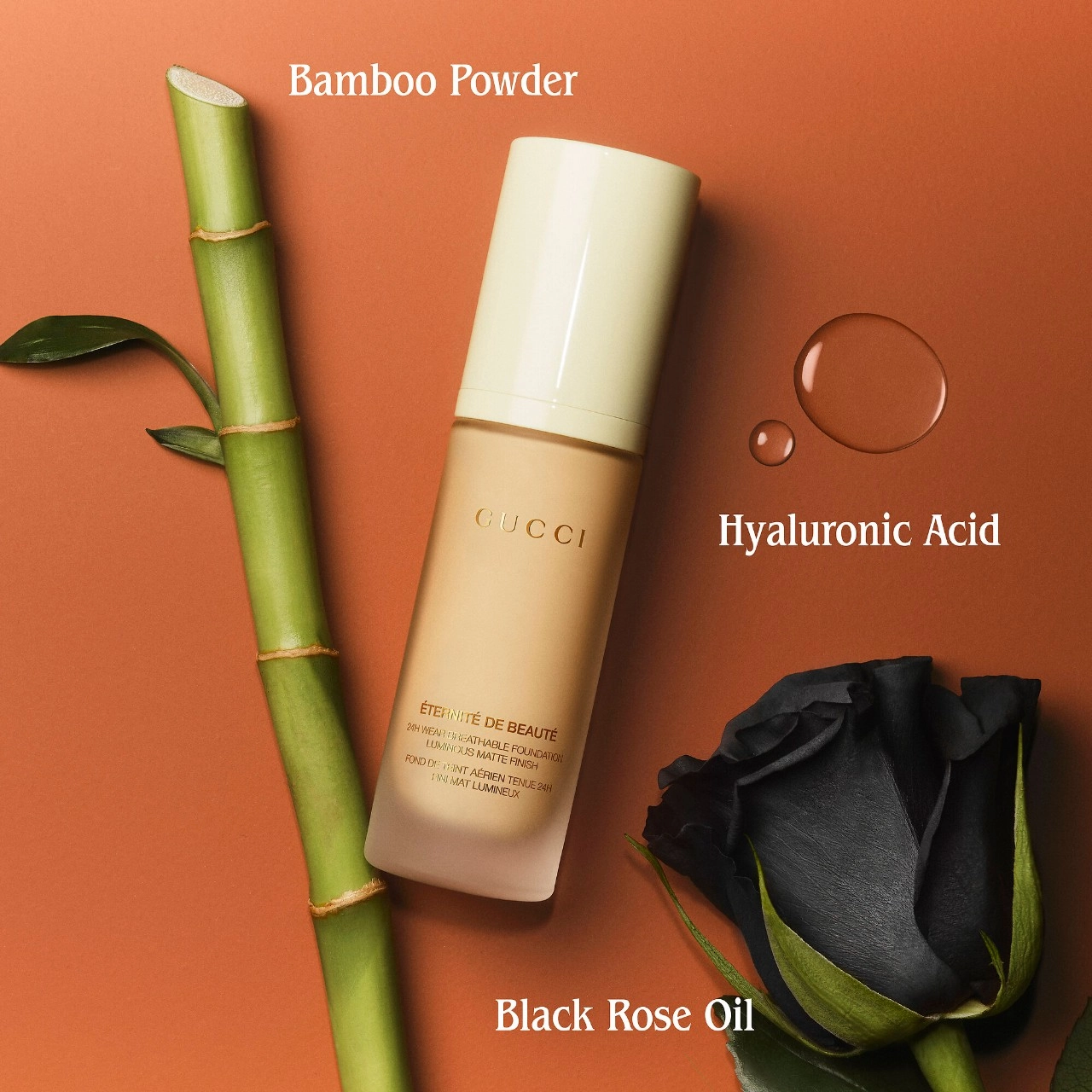 Gucci Éternité De Beauté 24 Hour Full Coverage Luminous Matte Finish Foundation Color: 130W - Fair with Warm Undertones - Image 7