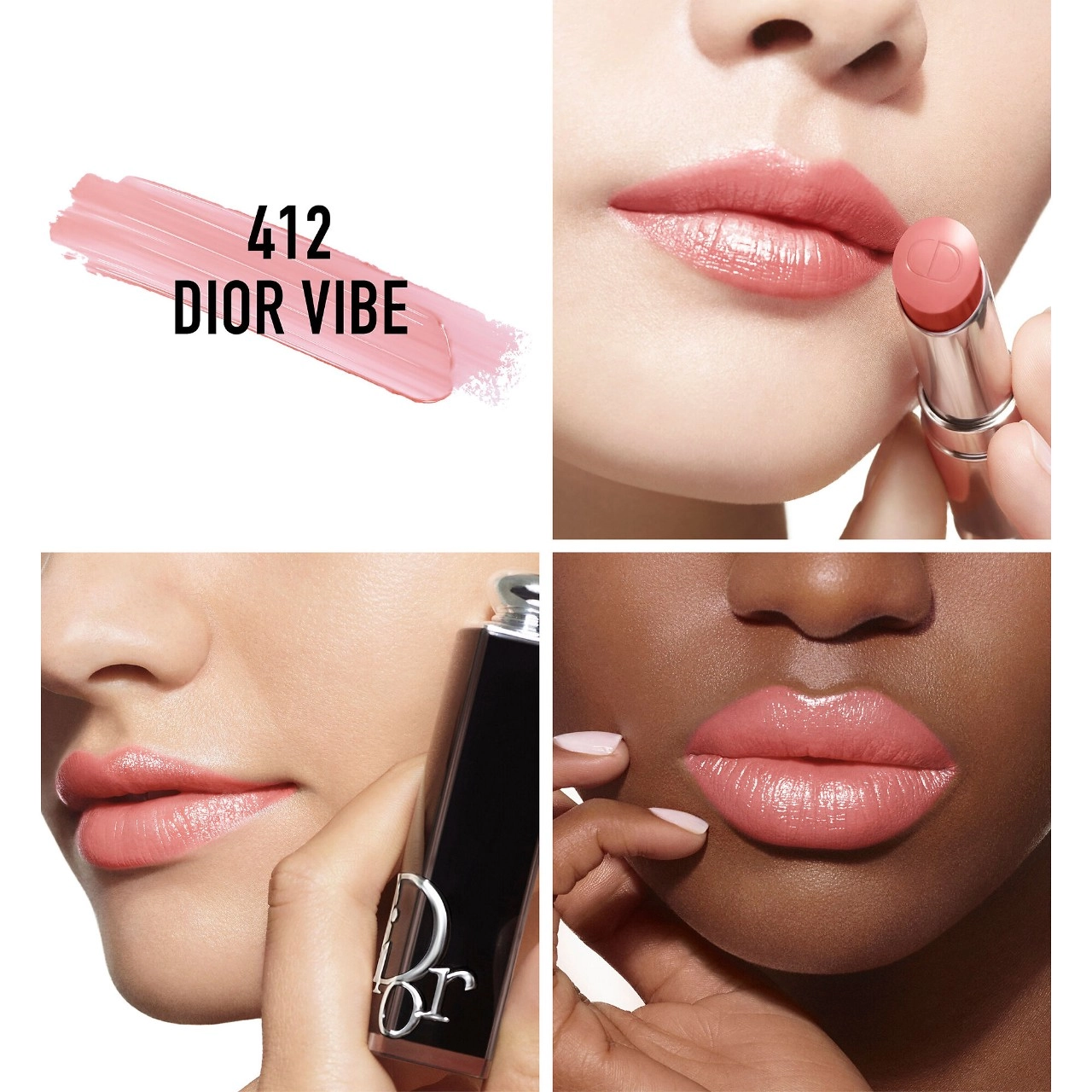 Dior Addict Refillable Shine Lipstick - Color: 412 Dior Vibe - Image 3