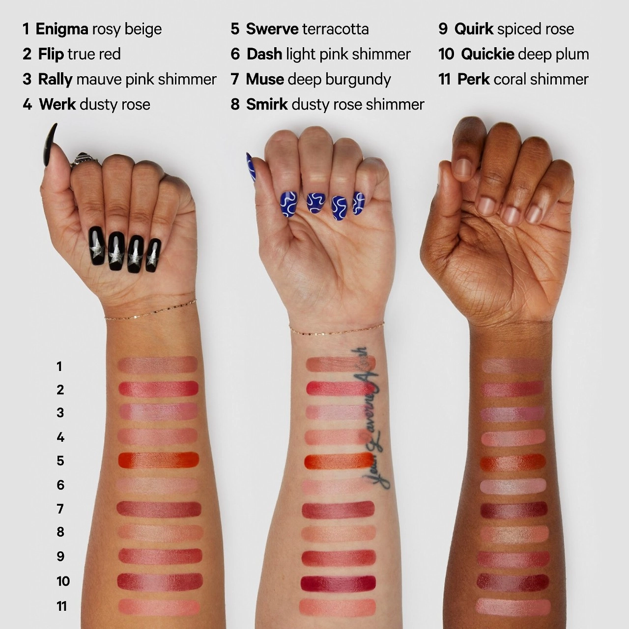 MILK MAKEUP Lip + Cheek Cream Blush Stick Color: Enigma - Rose Beige - Image 3