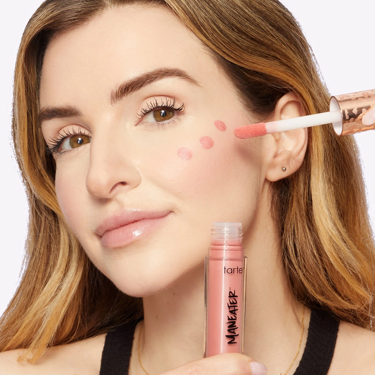Tarte Maneater™ Blush & Glow™ Cheek Plump - Peachy Pink-Pink Vegan Liquid Formula - Image 3