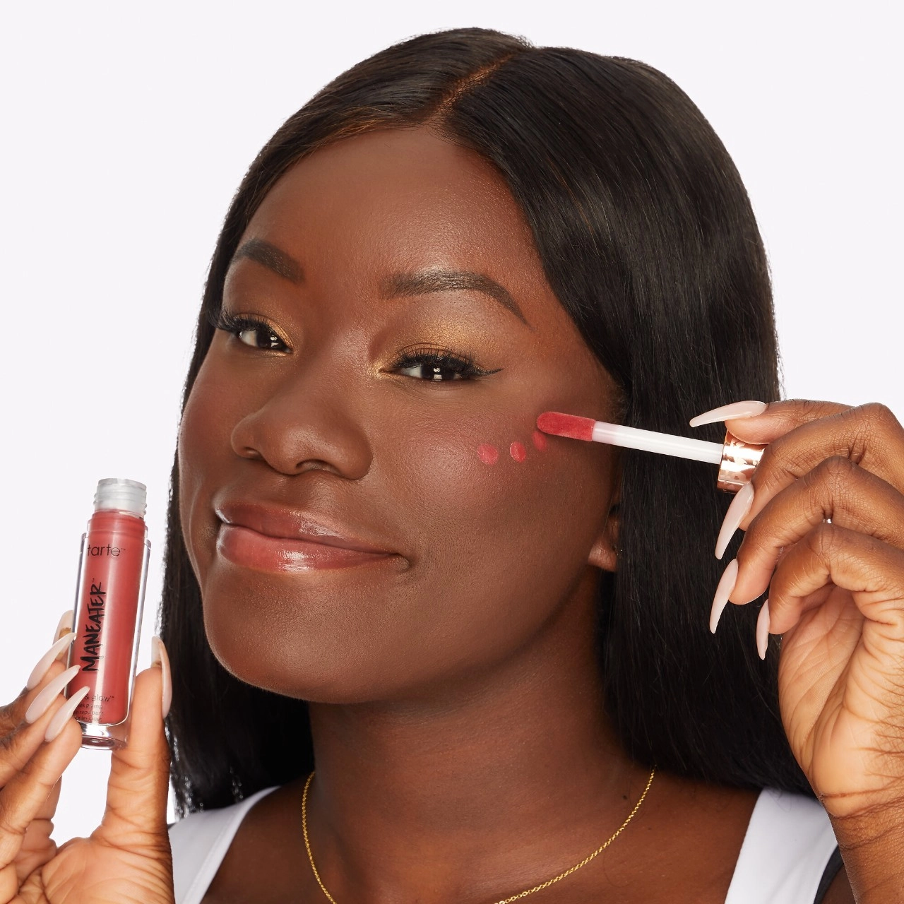 Tarte Maneater™ Blush & Glow™ Cheek Plump - Peachy Pink-Pink Vegan Liquid Formula - Image 5