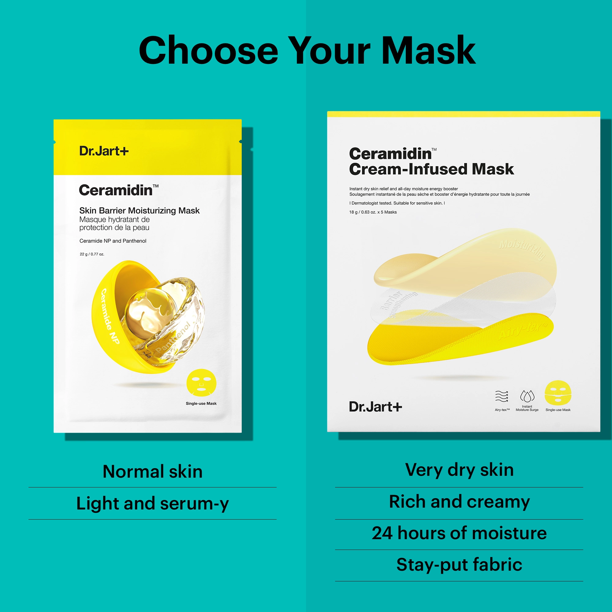 Dr. Jart+ Ceramidin™ Skin Barrier Moisturizing Mask 0.77 oz / 22 g - Image 8