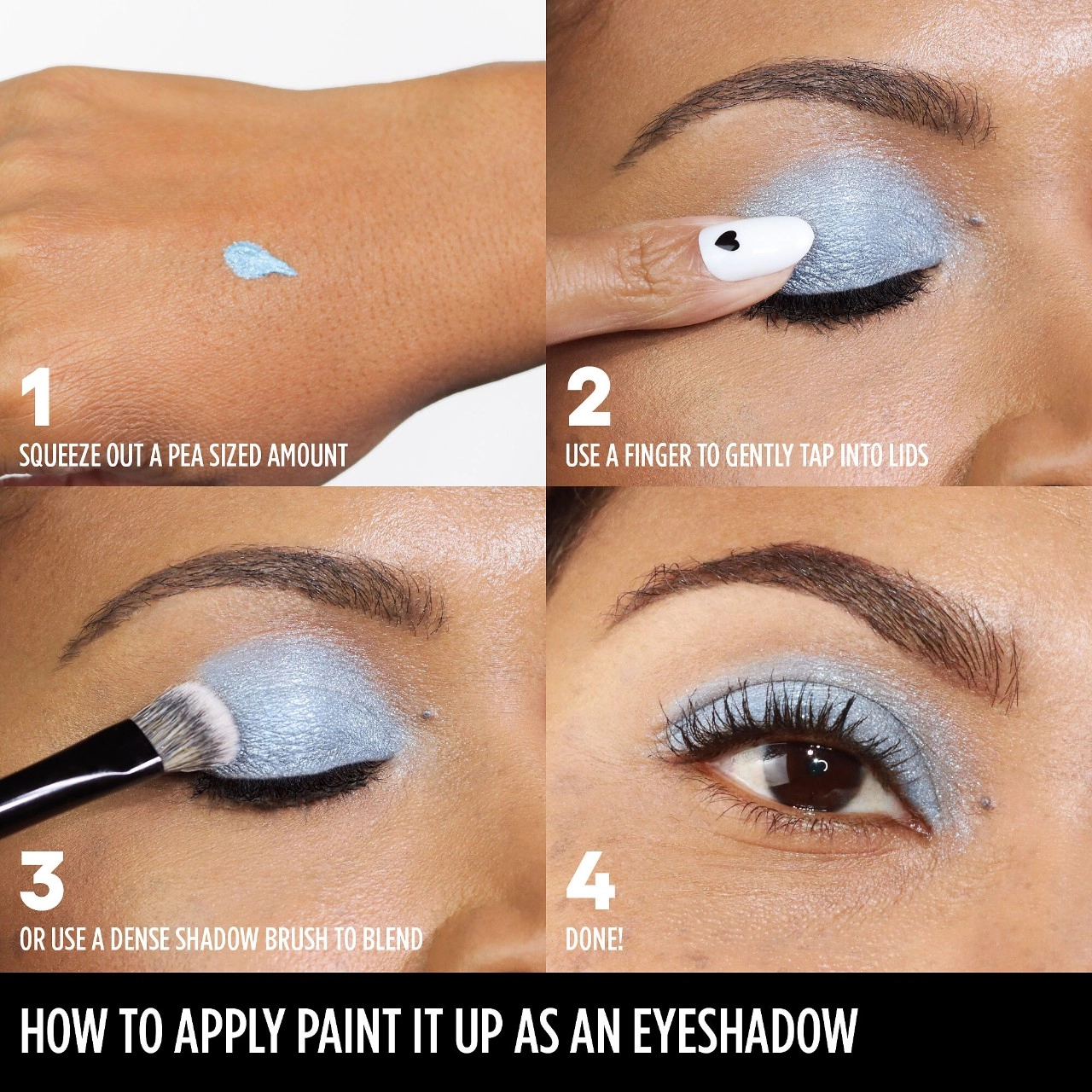GXVE BY GWEN STEFANI Paint It Up Clean 24-Hr Cream Eyeshadow in Pogo - Sparkling Gilded Brown - Image 5