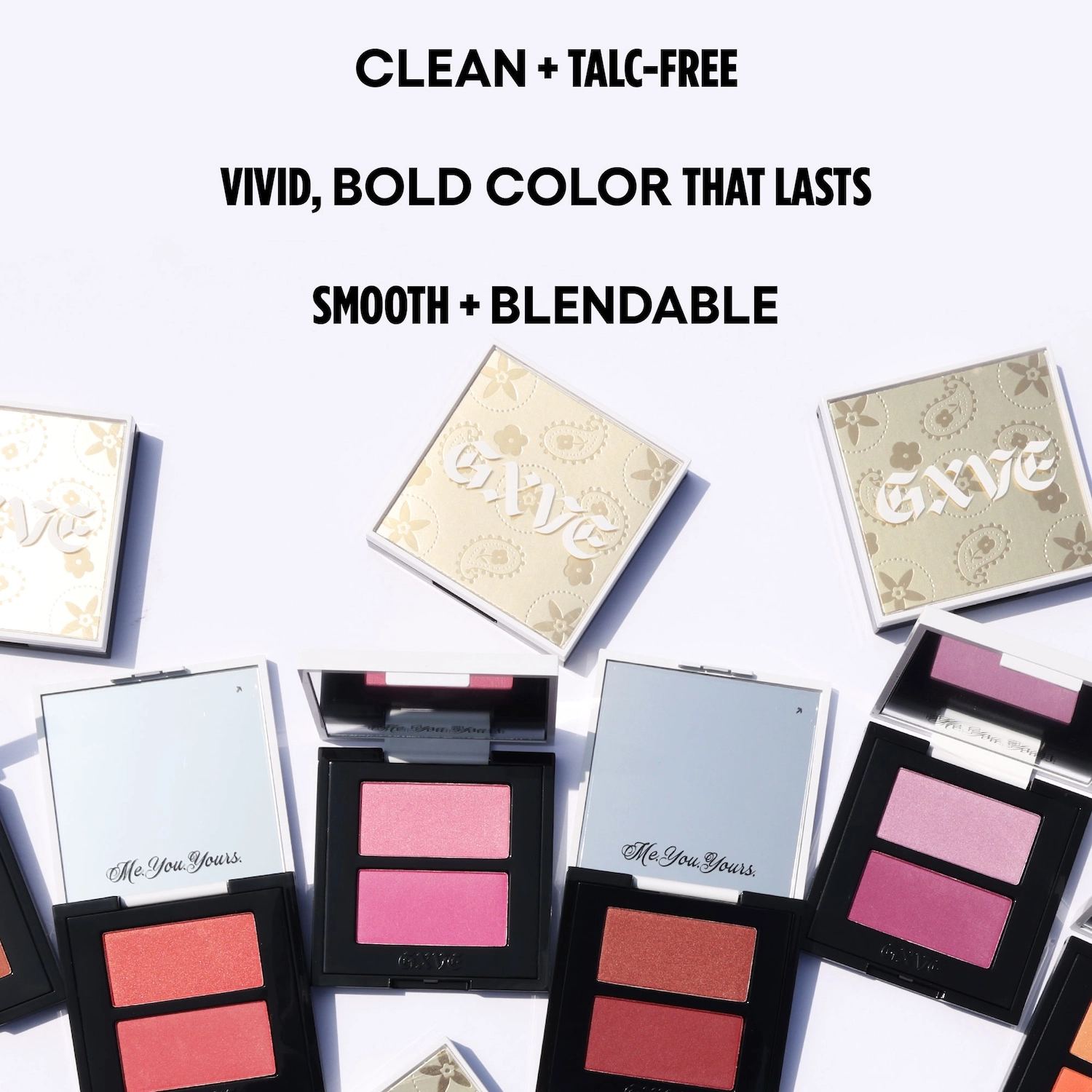 GXVE BY GWEN STEFANI Feelin' Cheeky Clean Amplifying Talc-Free Blush Duo - Honeymoon Phase (Bright Lavender) - Image 9