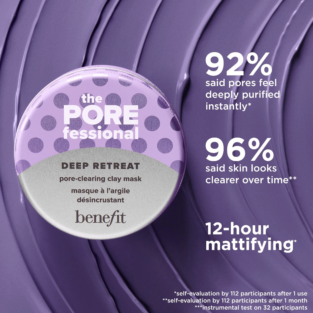 Benefit Cosmetics Mini The POREfessional Deep Retreat Pore-Clearing Clay Mask 1 oz / 30 ml - Image 5